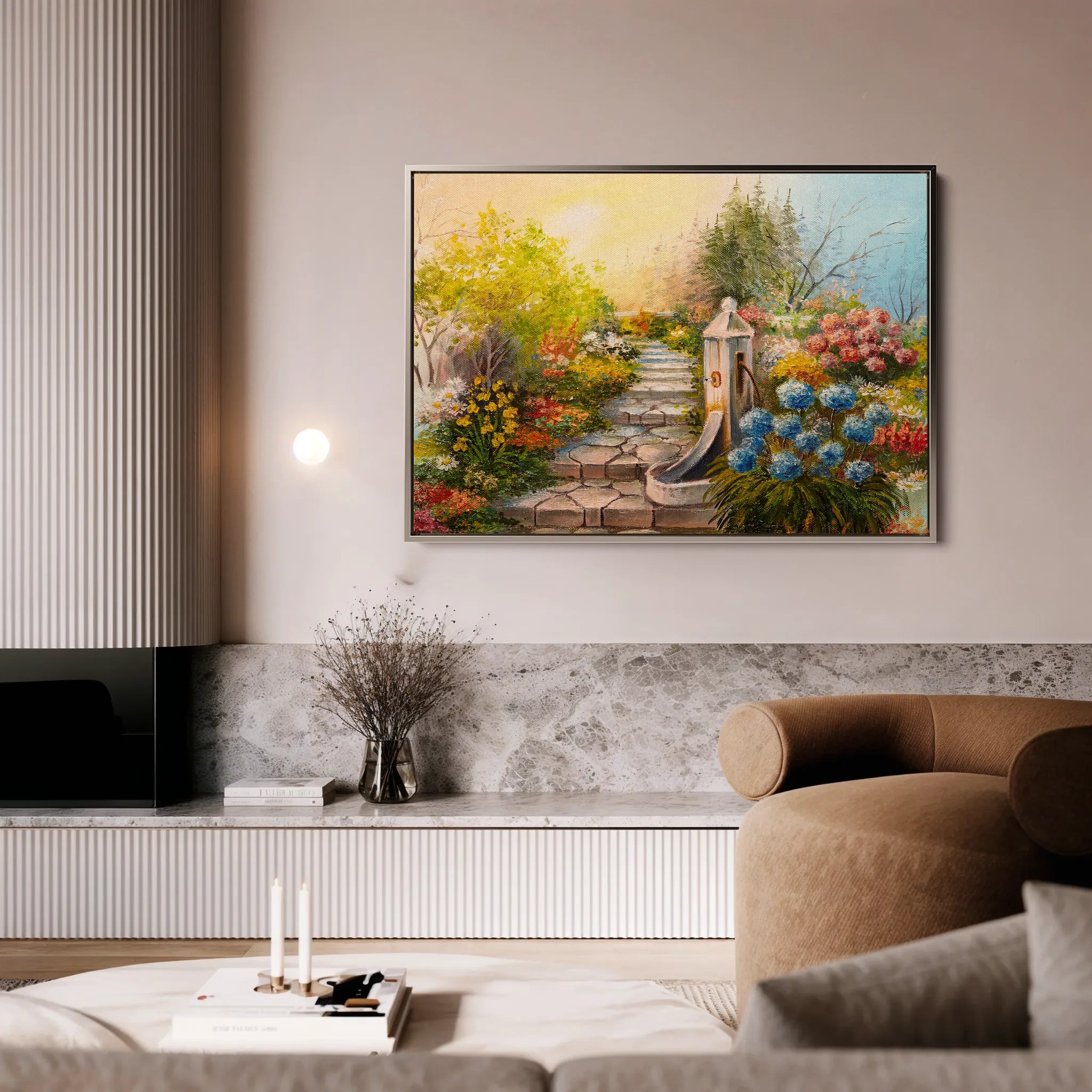 Landscape 145 Canvas Art 60 x 40 cm / Black
