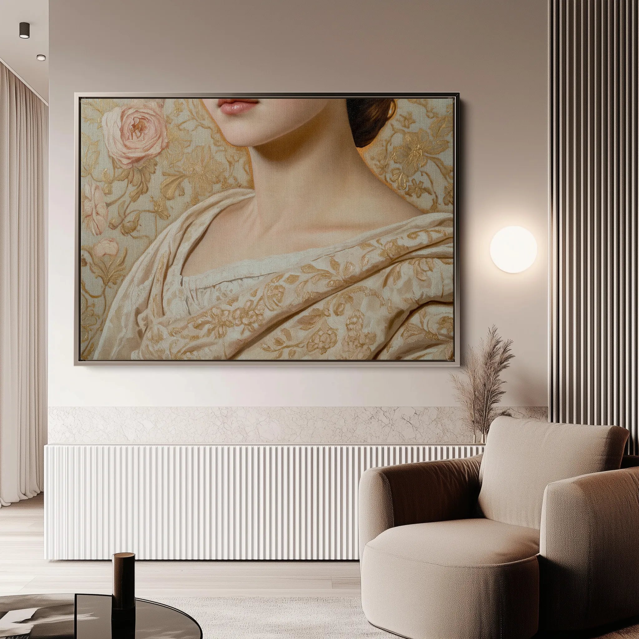 Portrait 146 Canvas Art 60 x 40 cm / Black
