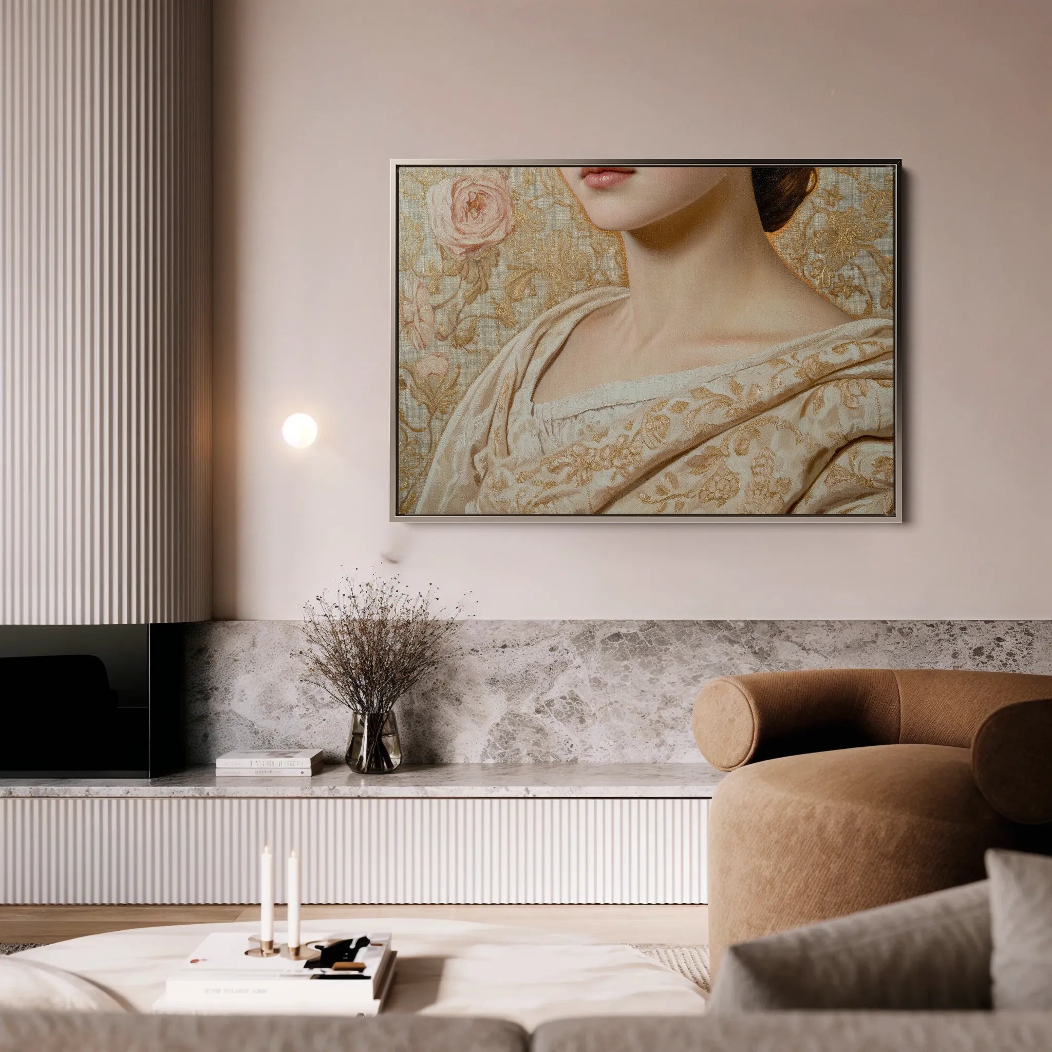 Portrait 146 Canvas Art 60 x 40 cm / Black
