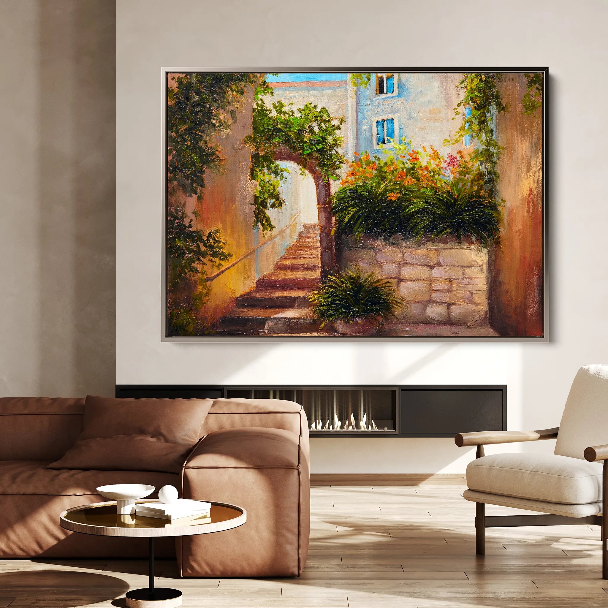 Landscape 147 Canvas Art 60 x 40 cm / Black