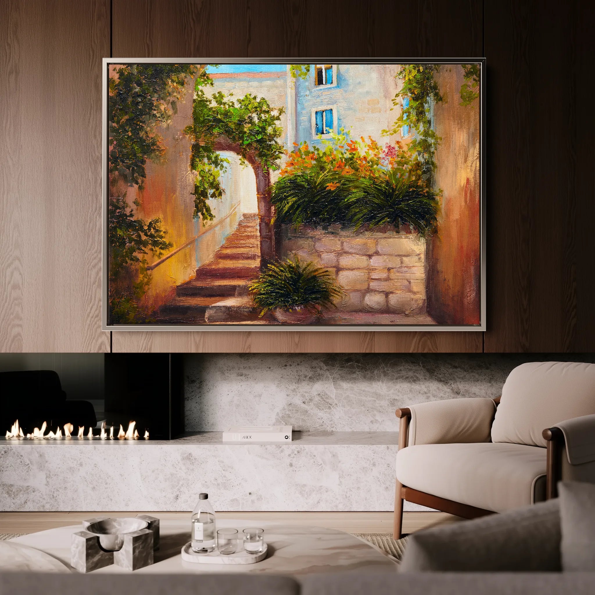 Landscape 147 Canvas Art 60 x 40 cm / Black