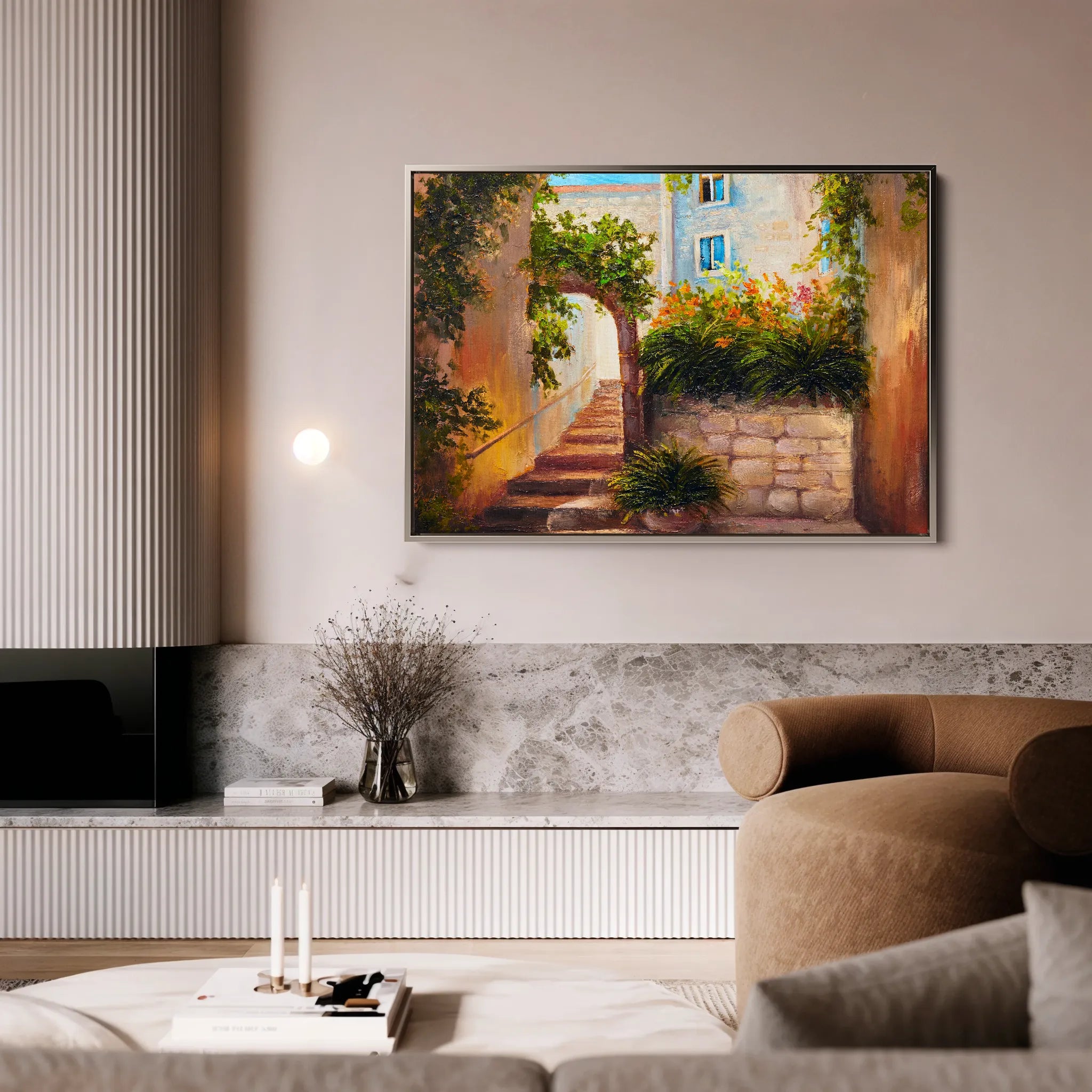 Landscape 147 Canvas Art 60 x 40 cm / Black