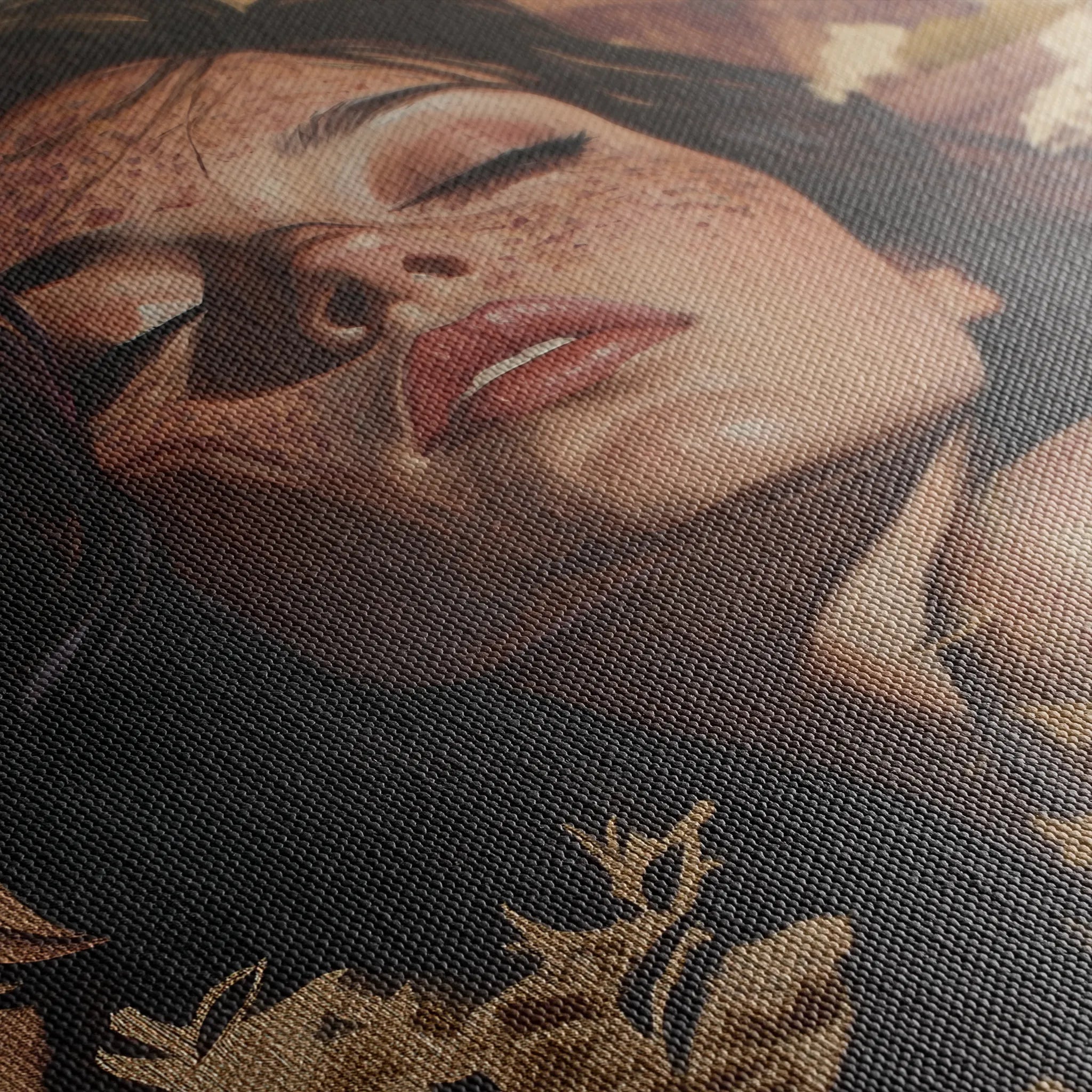 Portrait 147 Canvas Art 60 x 40 cm / Black