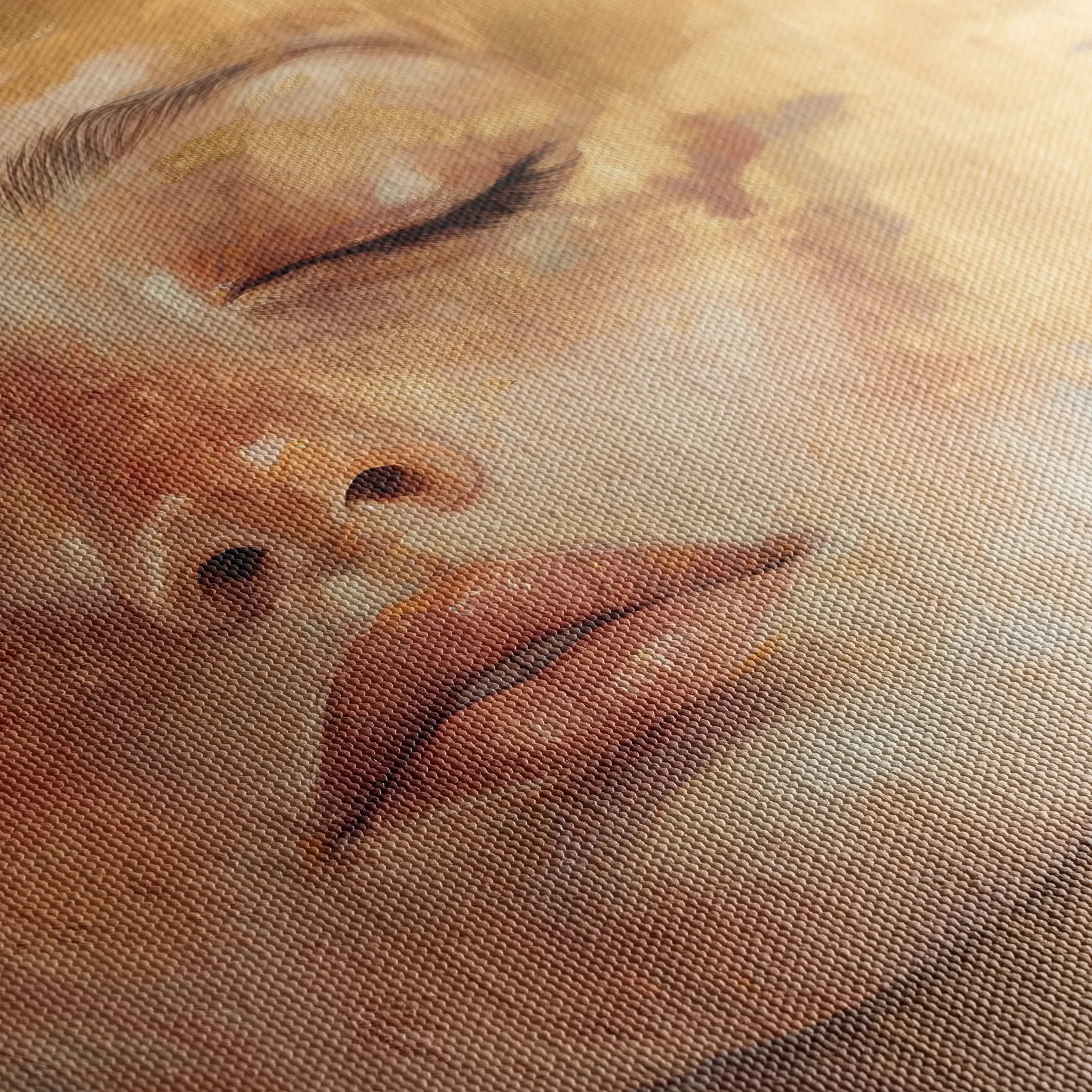 Portrait 148 Canvas Art 60 x 40 cm / Black