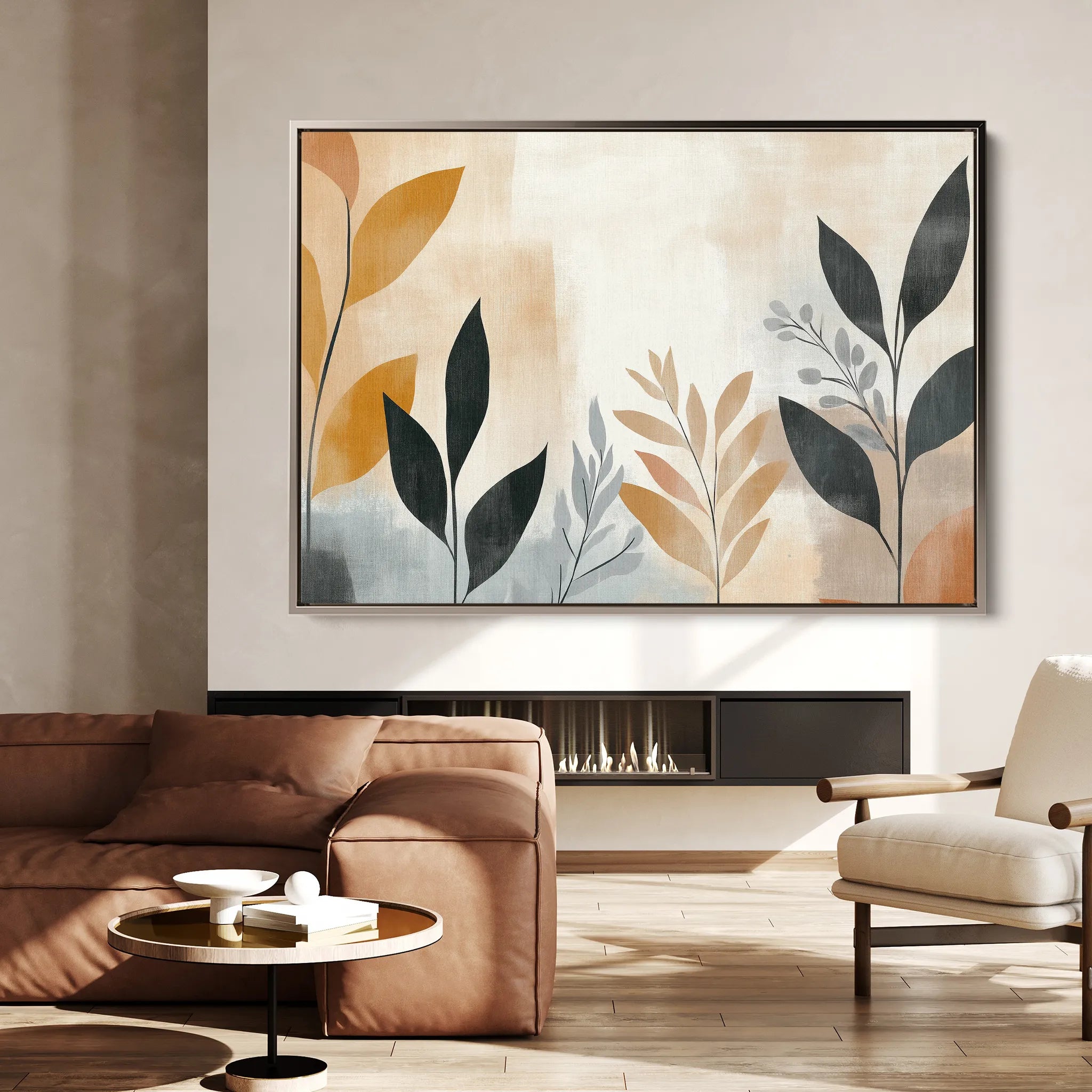 Boho 149 Canvas Art 60 x 40 cm / Black