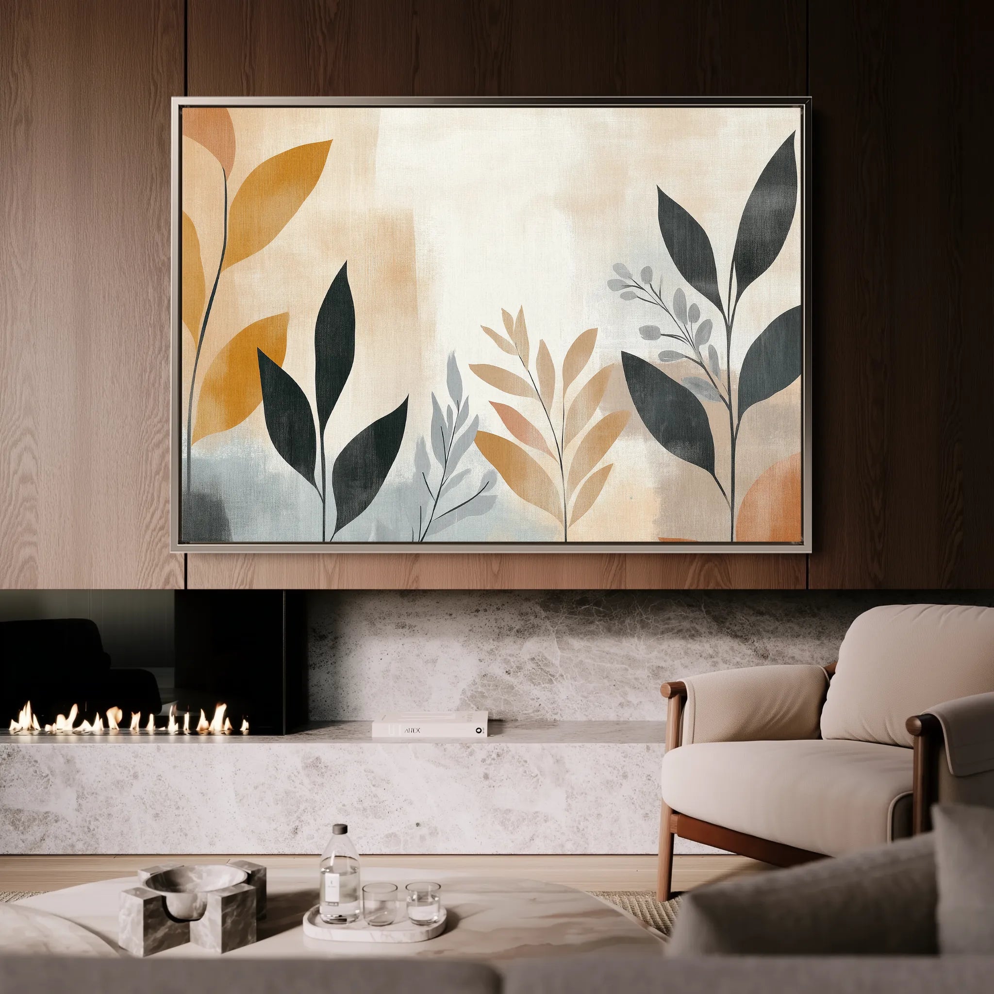 Boho 149 Canvas Art 60 x 40 cm / Black