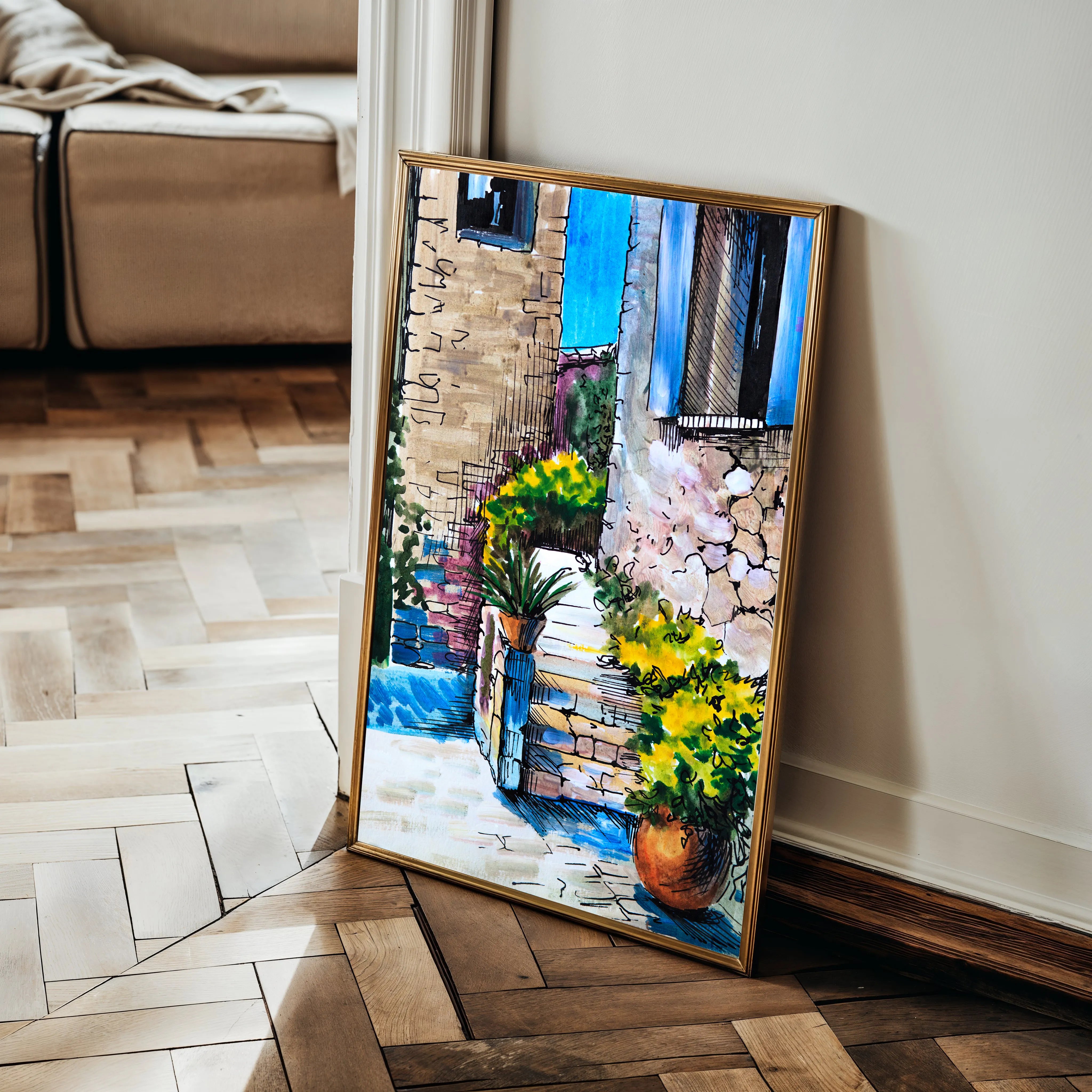 Landscape 149 Canvas Art 60 x 40 cm / Black