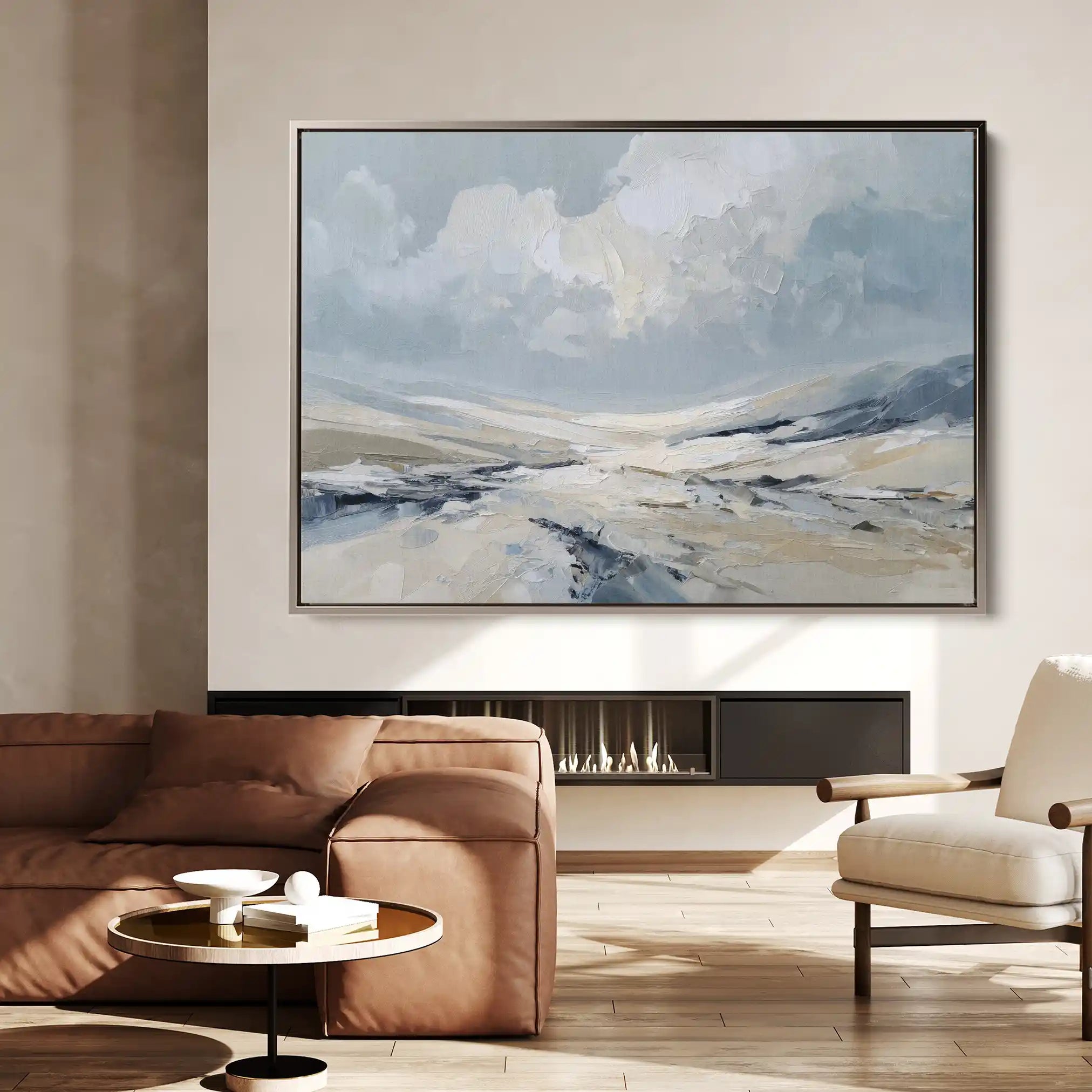 Abstract 1498 Canvas Art 60 x 40 cm / Black