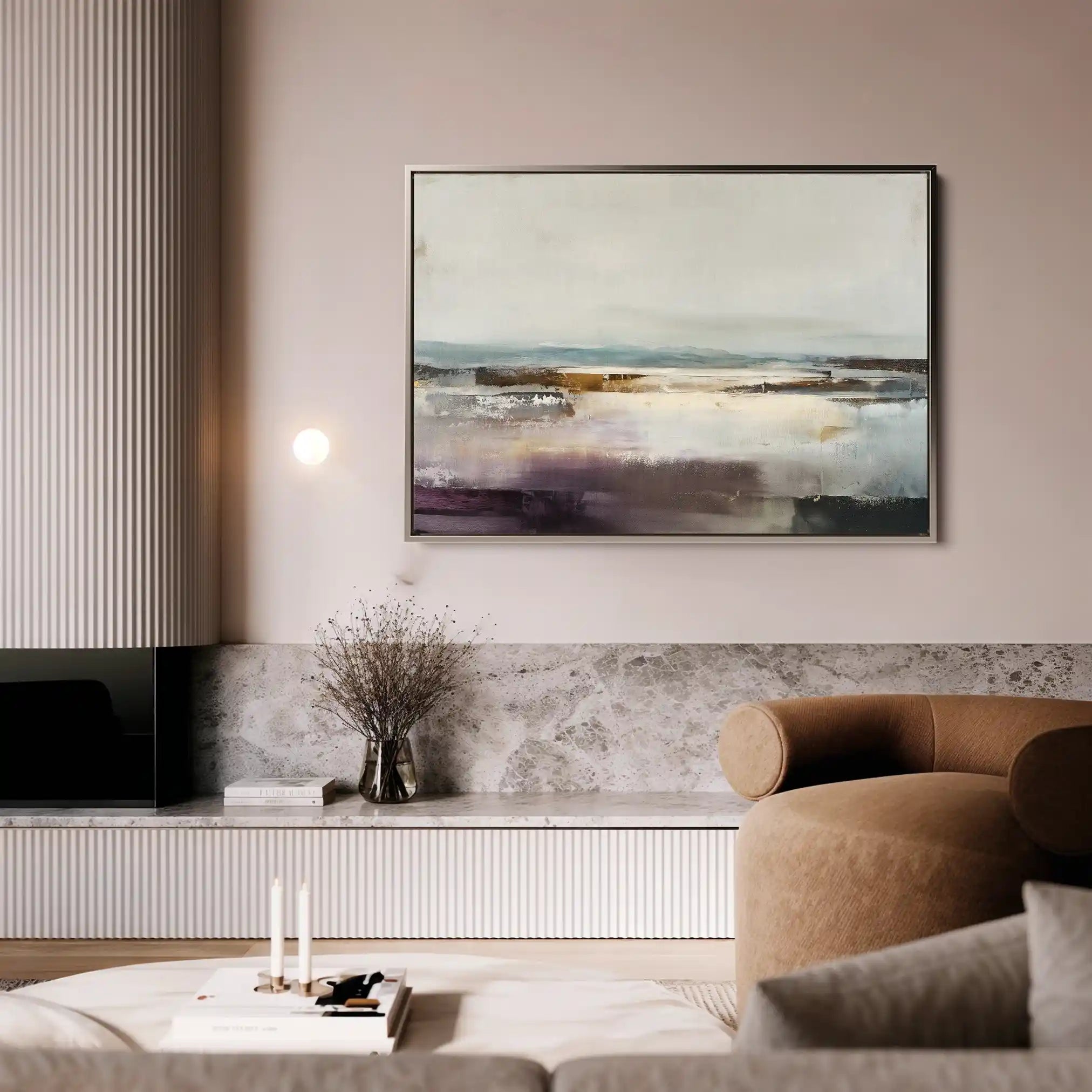 Abstract 1504 Canvas Art 60 x 40 cm / Black