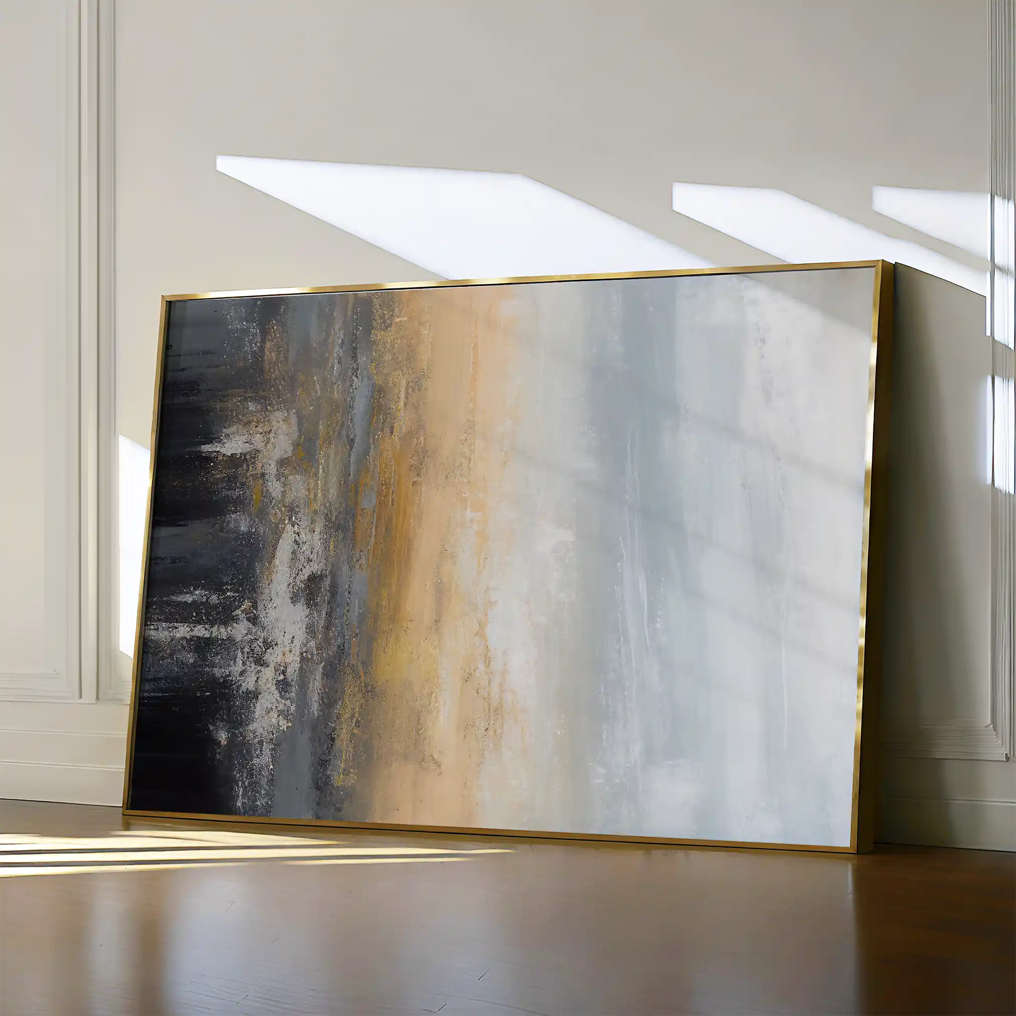 Abstract 151 Canvas Art 60 x 40 cm / Black