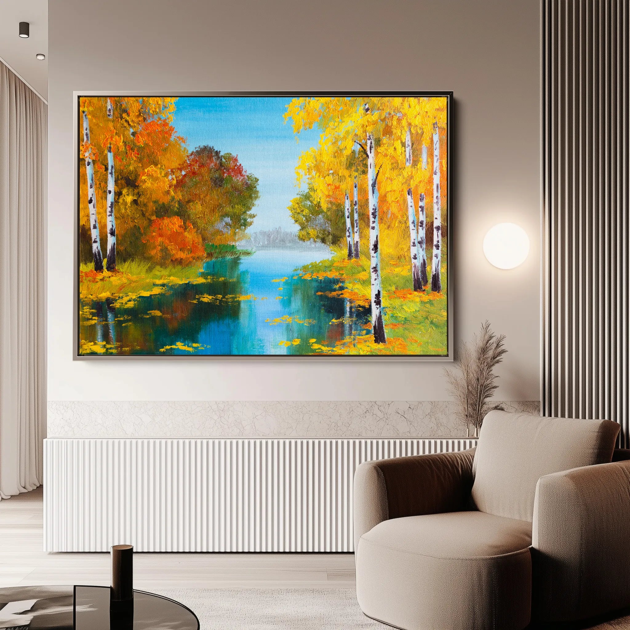 Landscape 151 Canvas Art 60 x 40 cm / Black