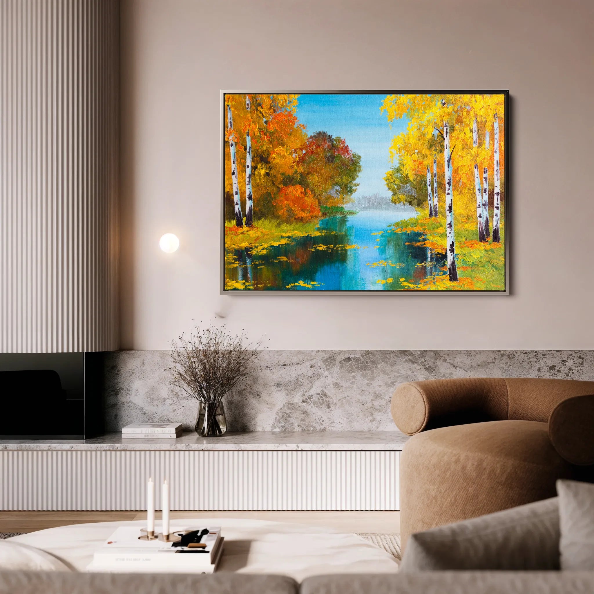 Landscape 151 Canvas Art 60 x 40 cm / Black