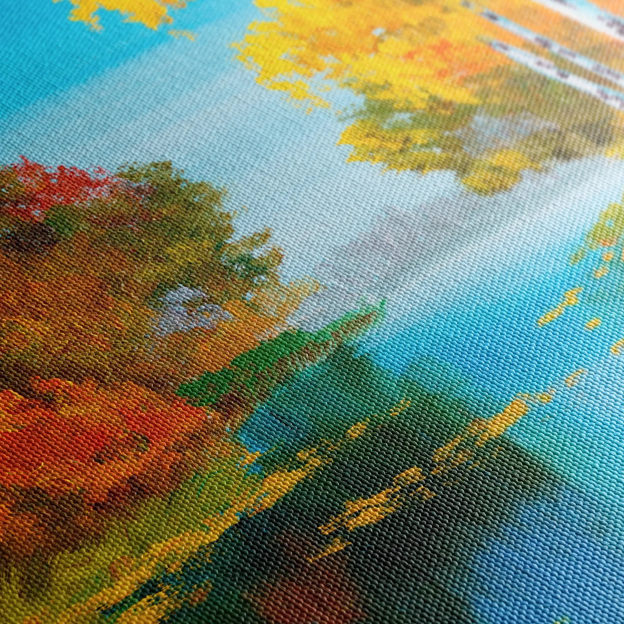 Landscape 151 Canvas Art 60 x 40 cm / Black