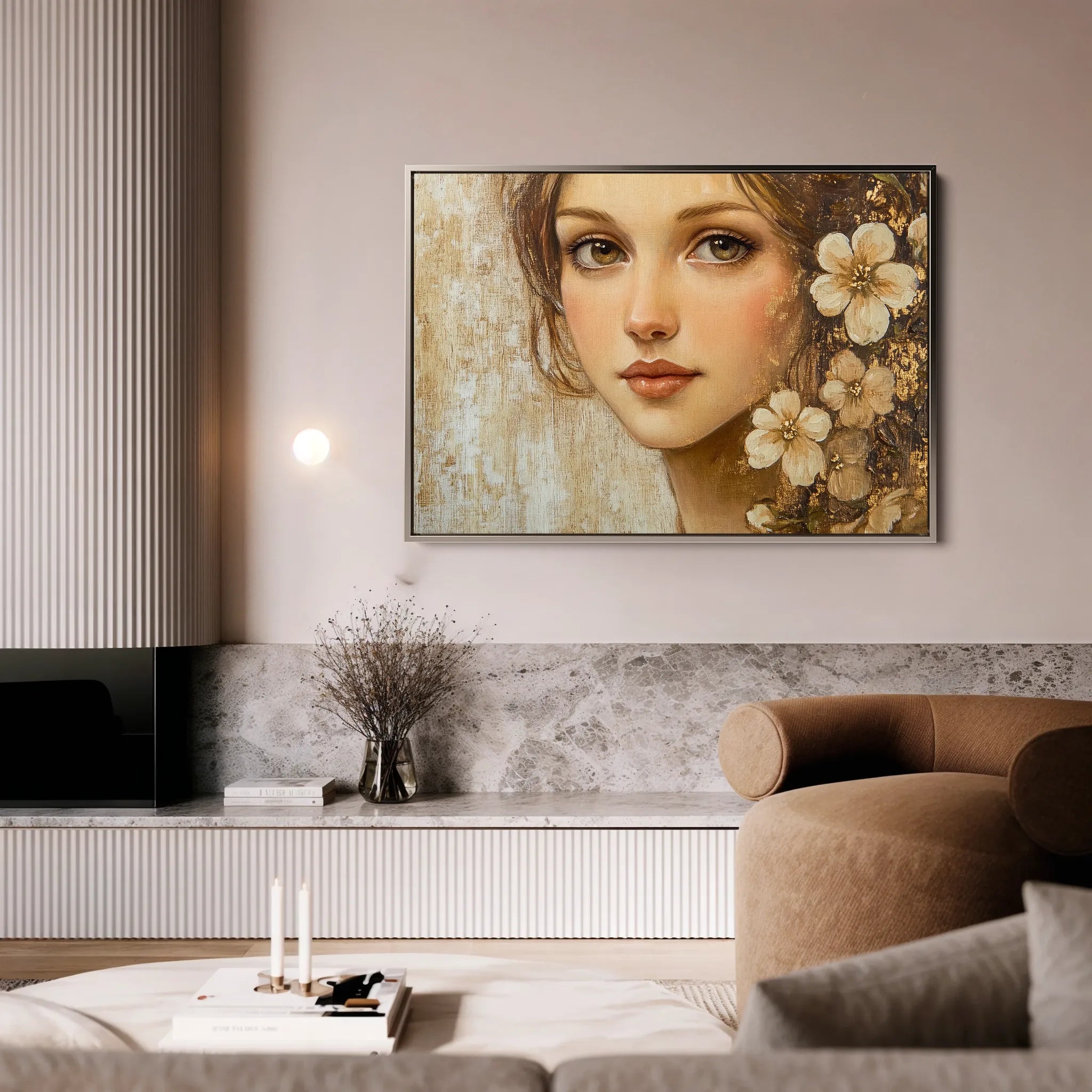 Portrait 151 Canvas Art 60 x 40 cm / Black