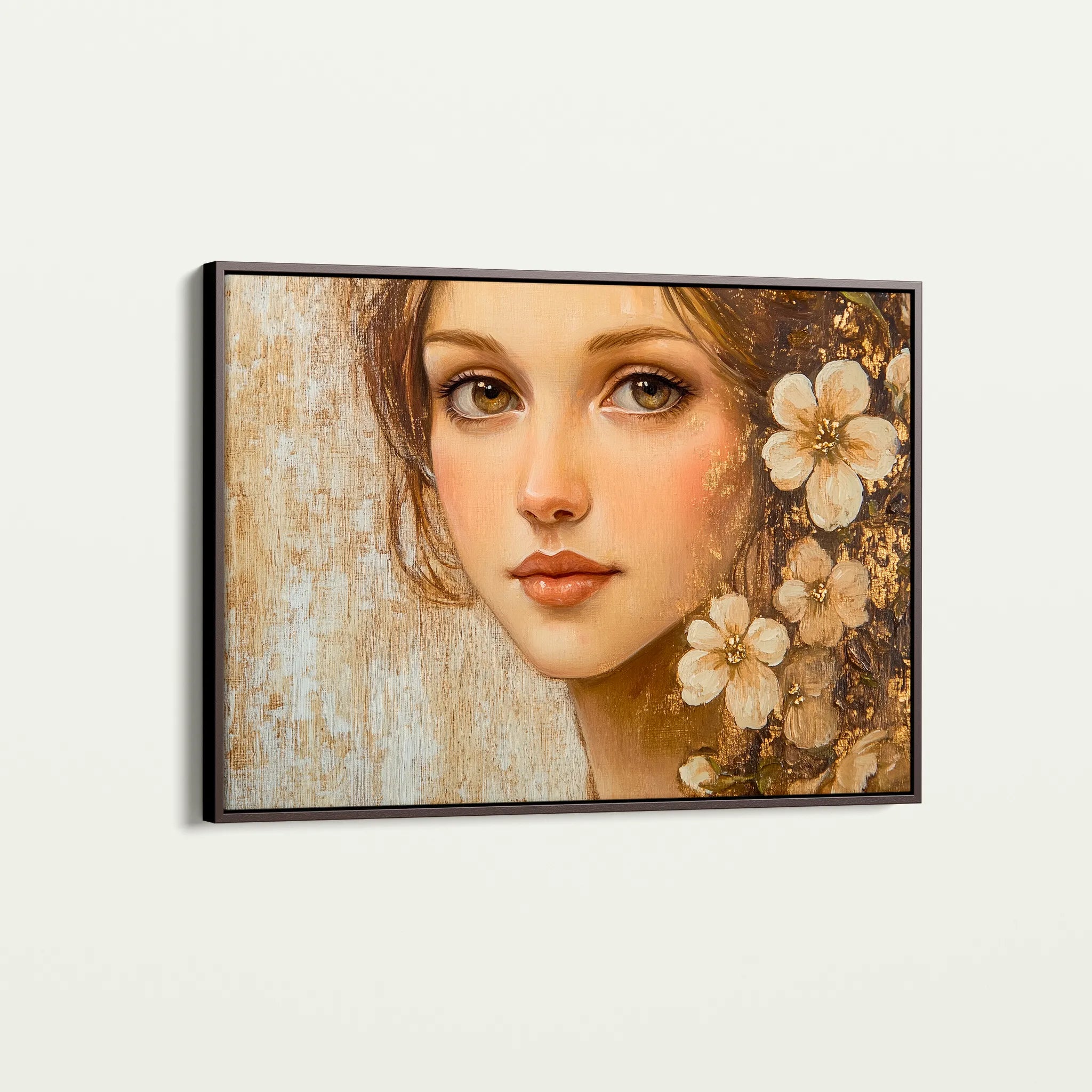Portrait 151 Canvas Art 60 x 40 cm / Black
