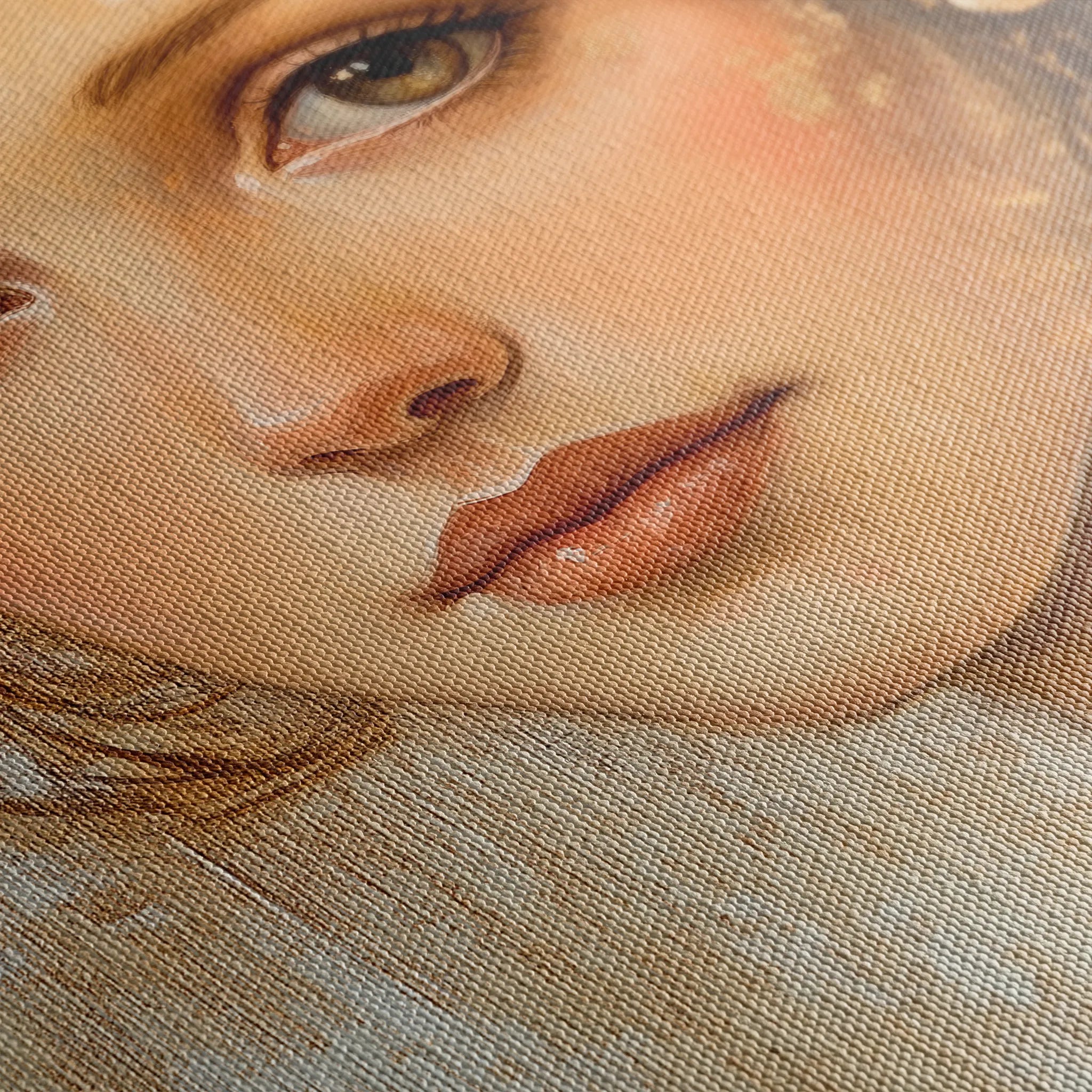 Portrait 151 Canvas Art 60 x 40 cm / Black