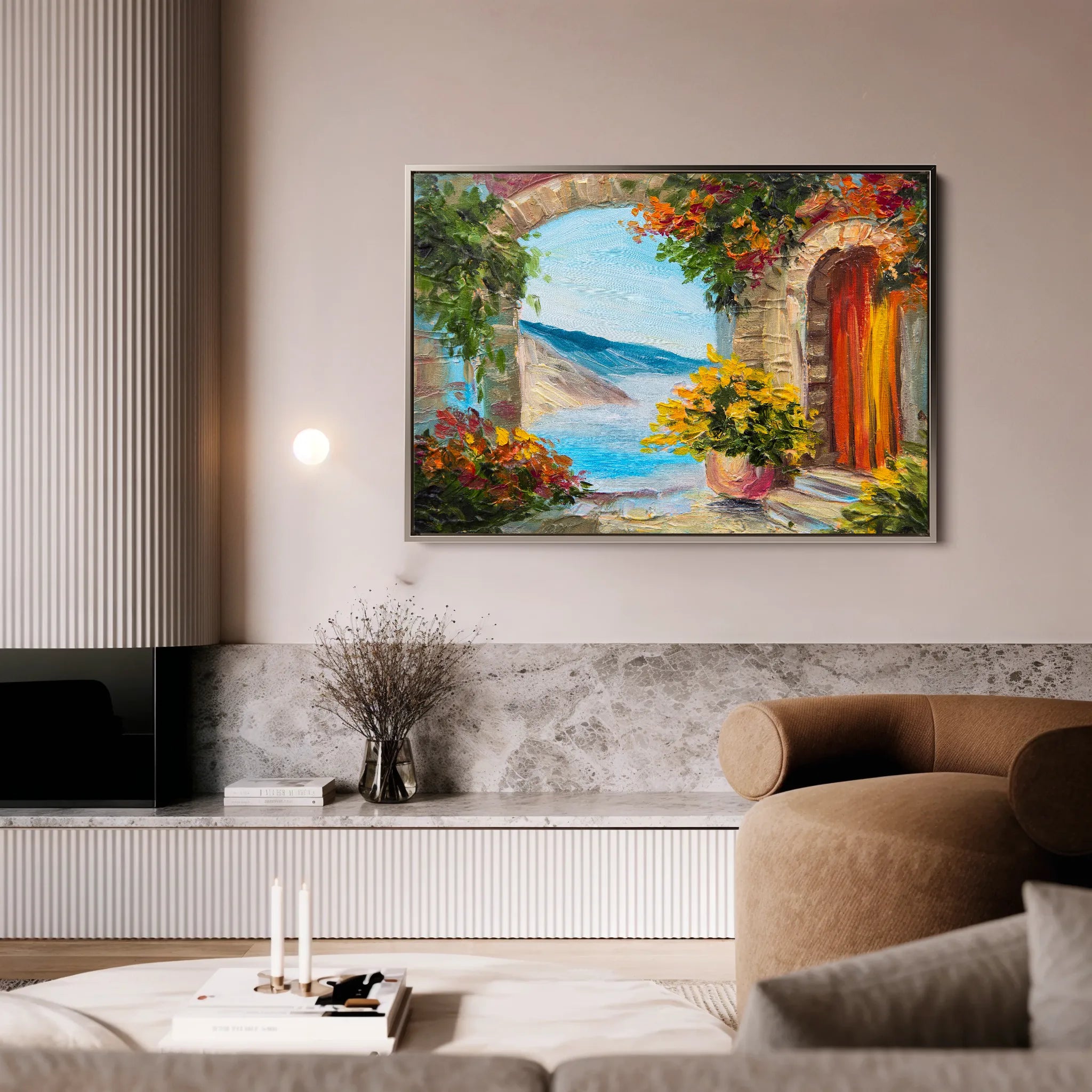 Landscape 152 Canvas Art 60 x 40 cm / Black