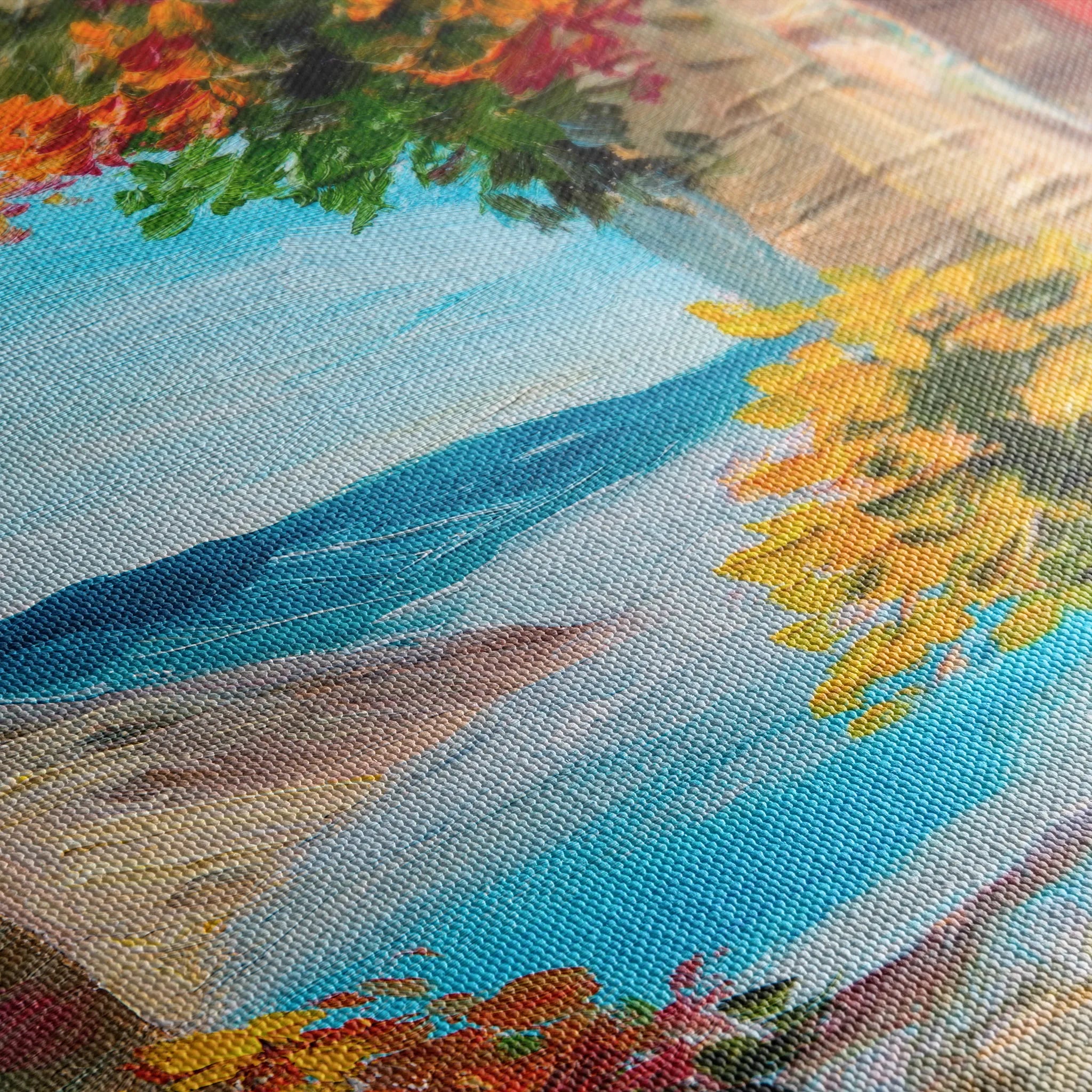 Landscape 152 Canvas Art 60 x 40 cm / Black