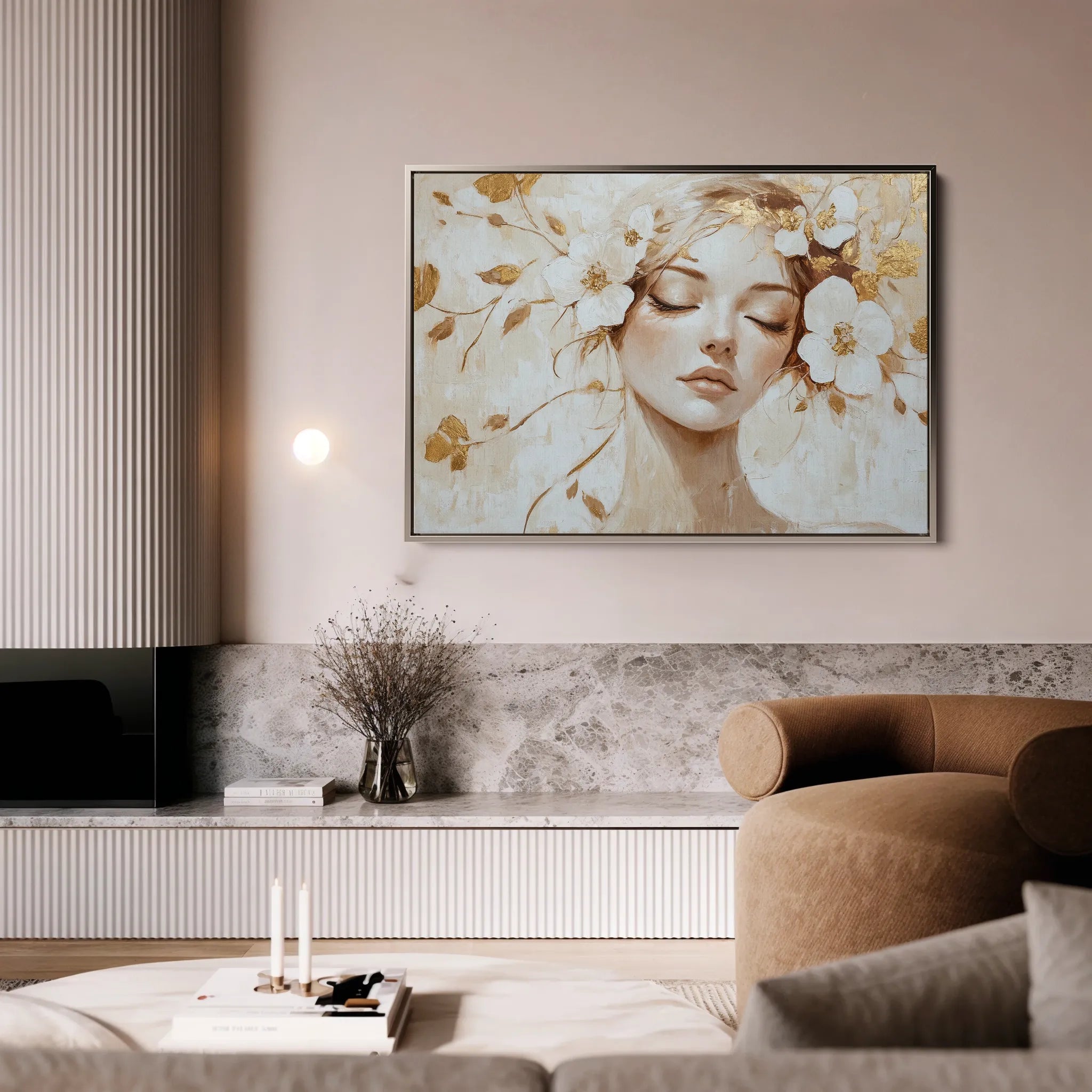 Portrait 152 Canvas Art 60 x 40 cm / Black