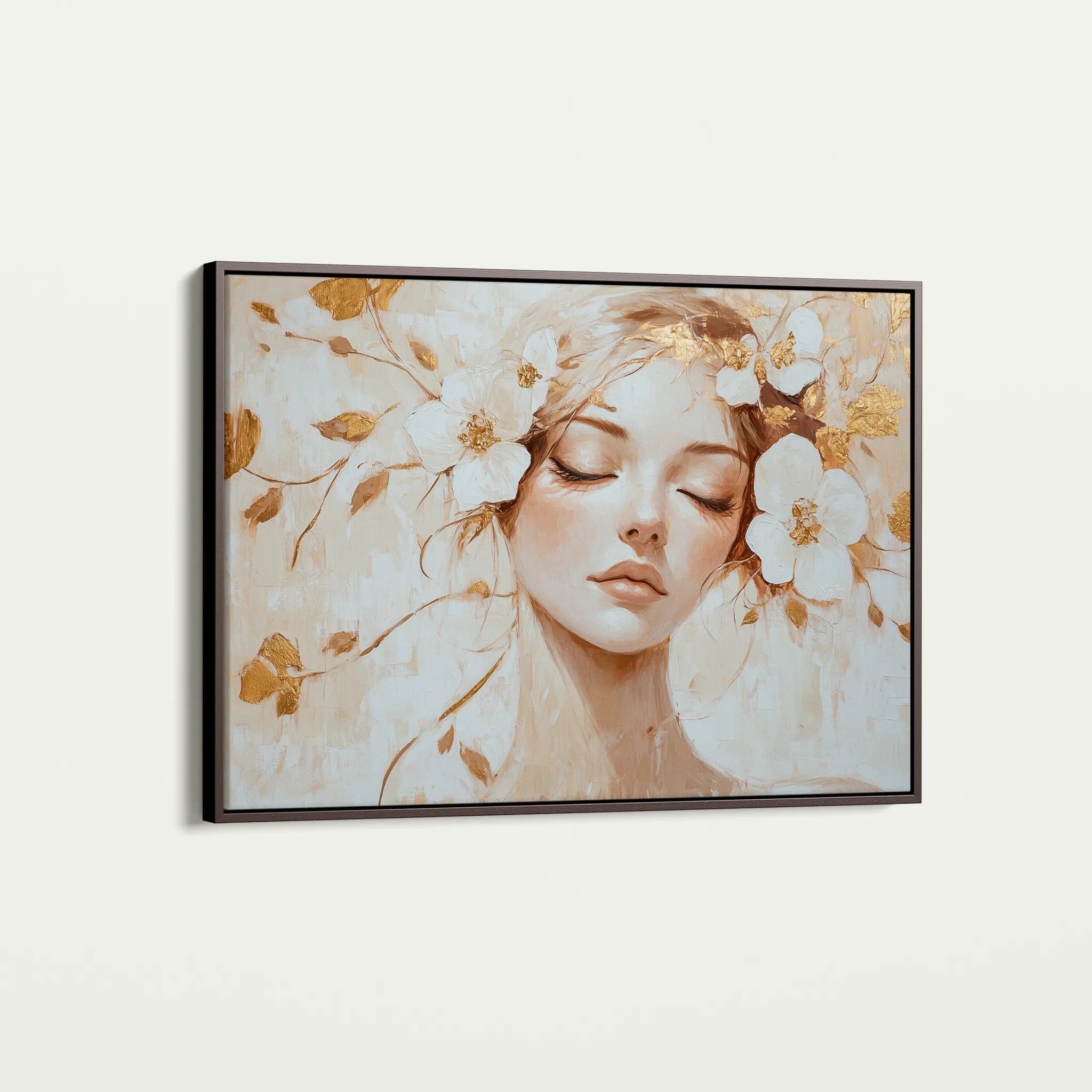 Portrait 152 Canvas Art 60 x 40 cm / Black
