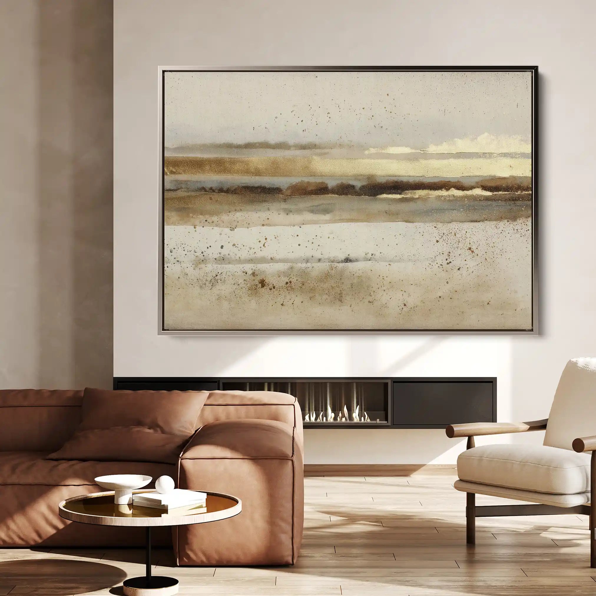 Abstract 1525 Canvas Art 60 x 40 cm / Black