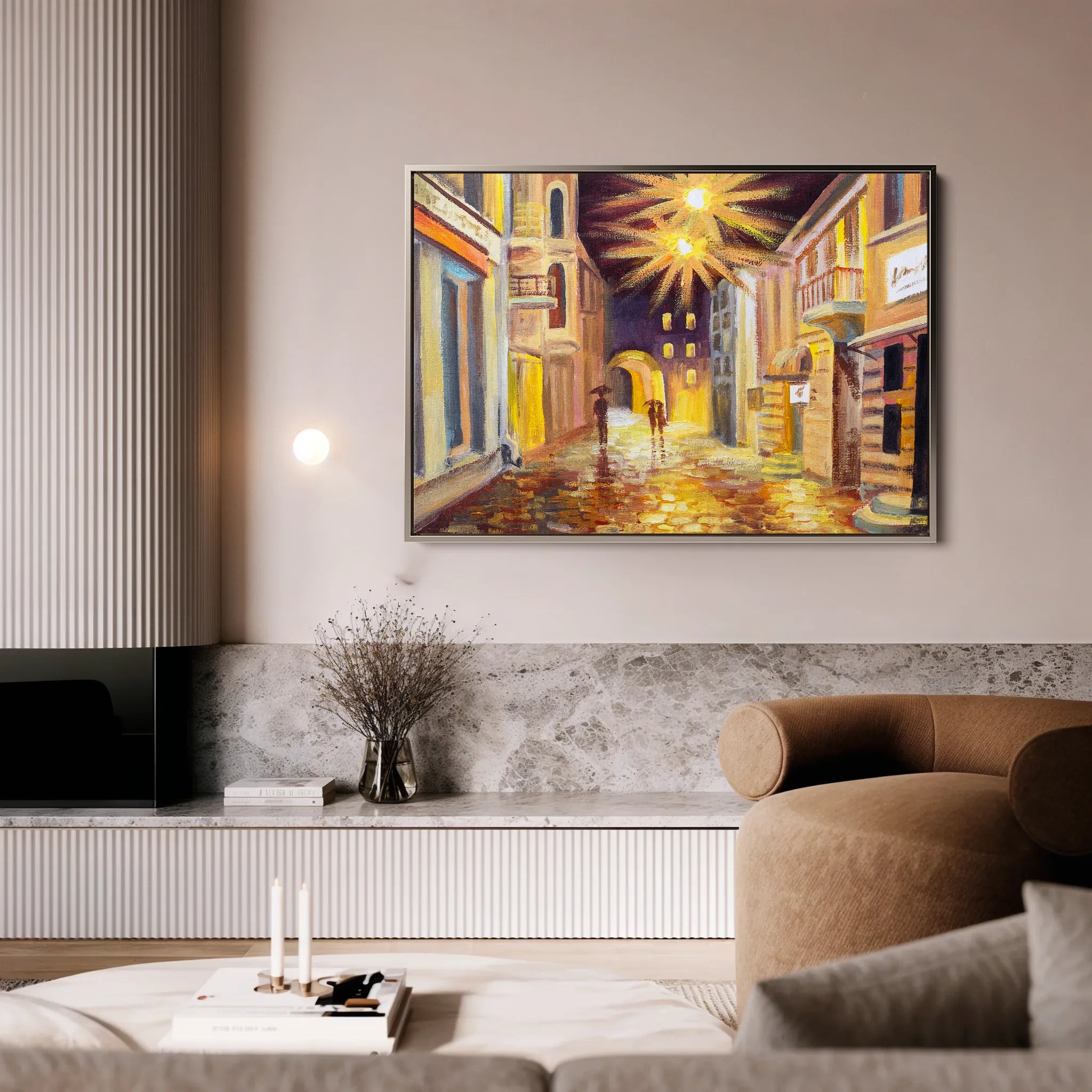 Landscape 153 Canvas Art 60 x 40 cm / Black
