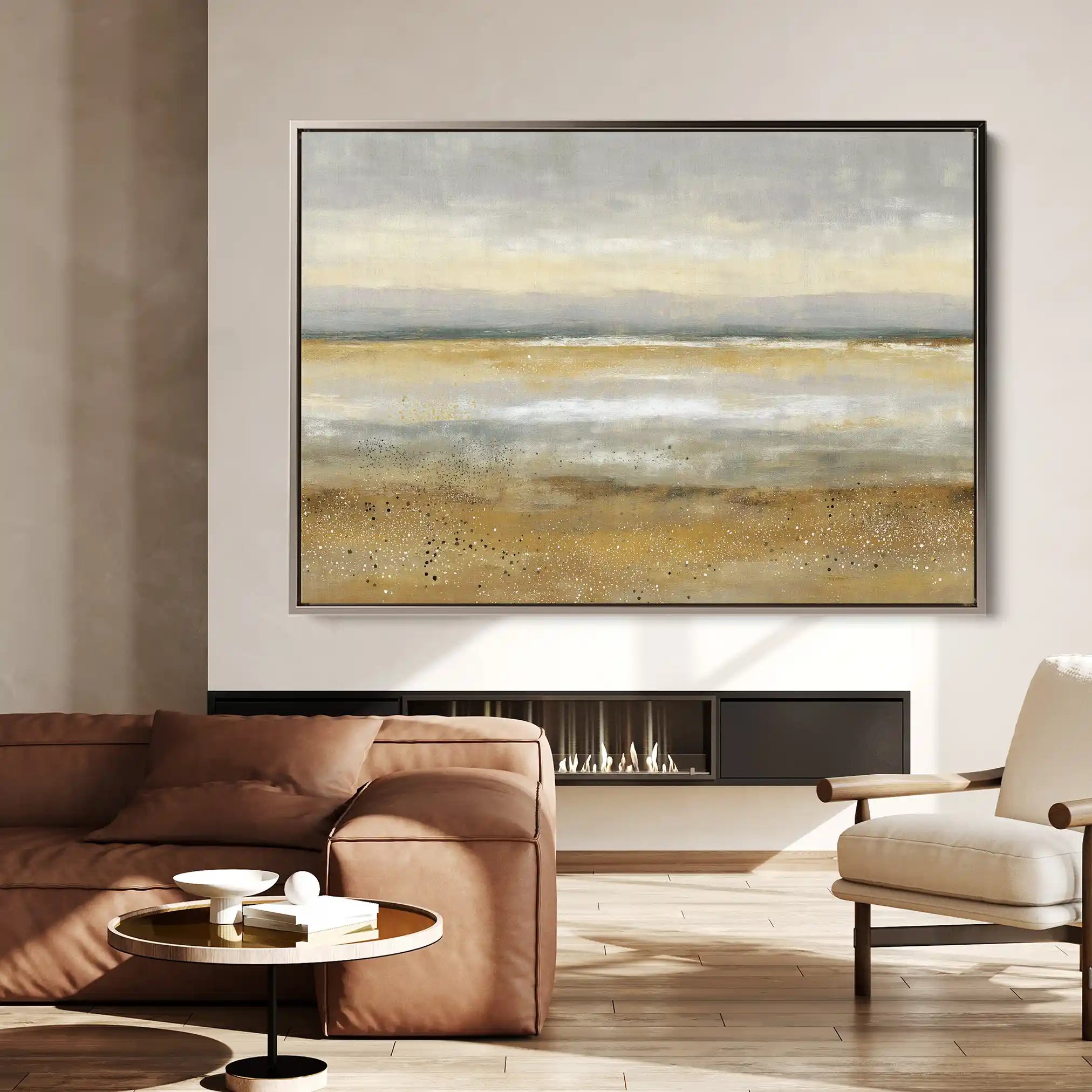 Abstract 1532 Canvas Art 60 x 40 cm / Black