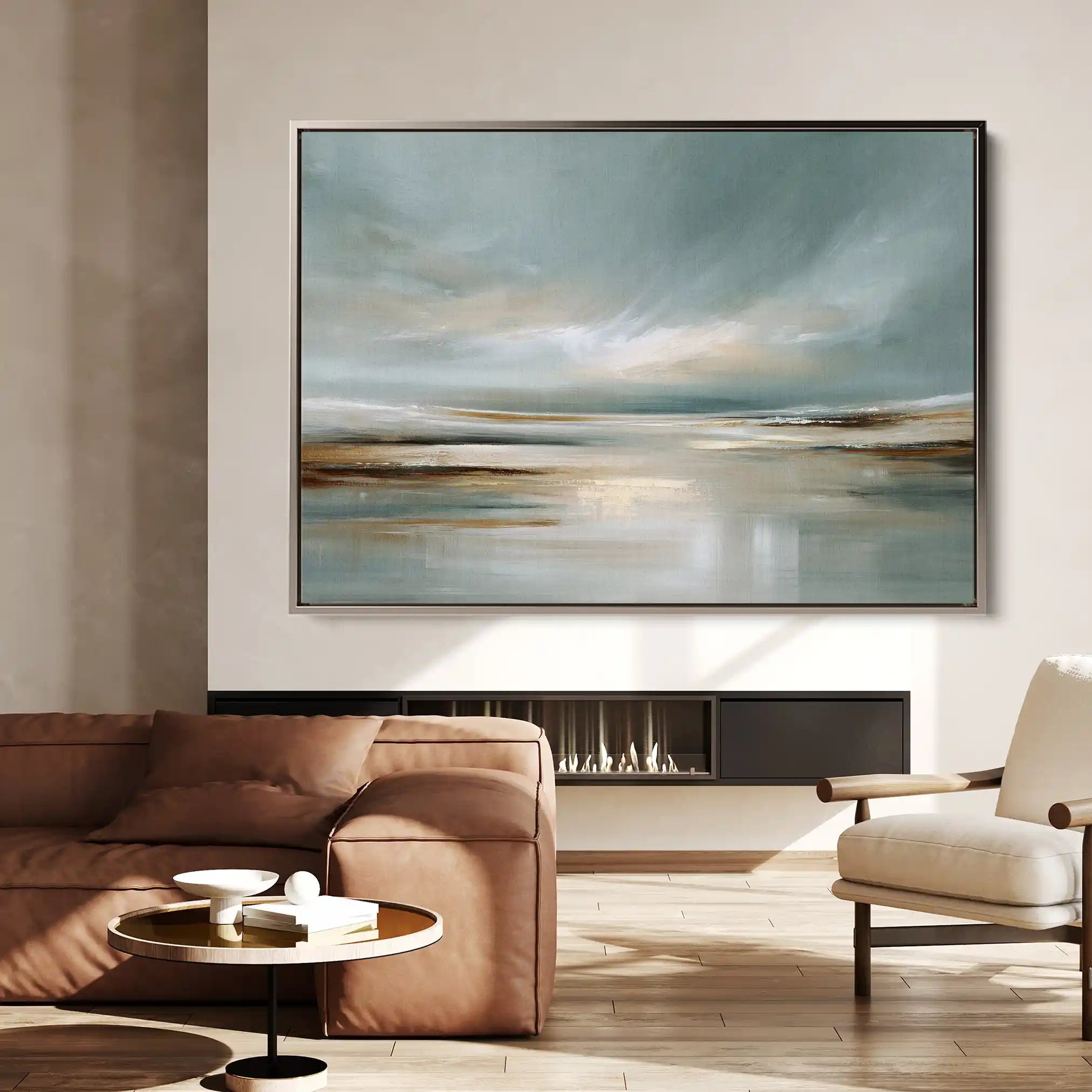 Abstract 1537 Canvas Art 60 x 40 cm / Black