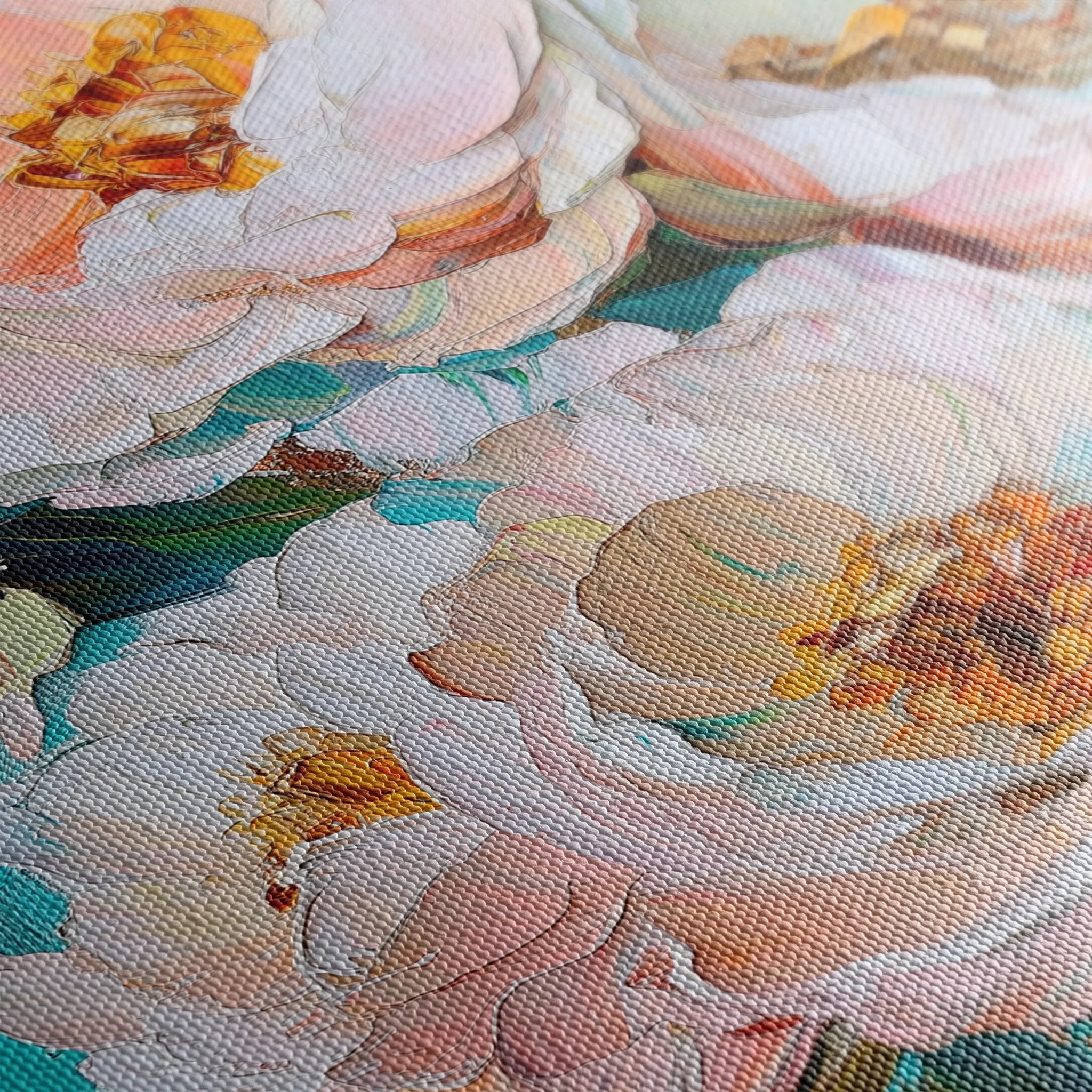Floral 1546 Canvas Art 60 x 40 cm / Black