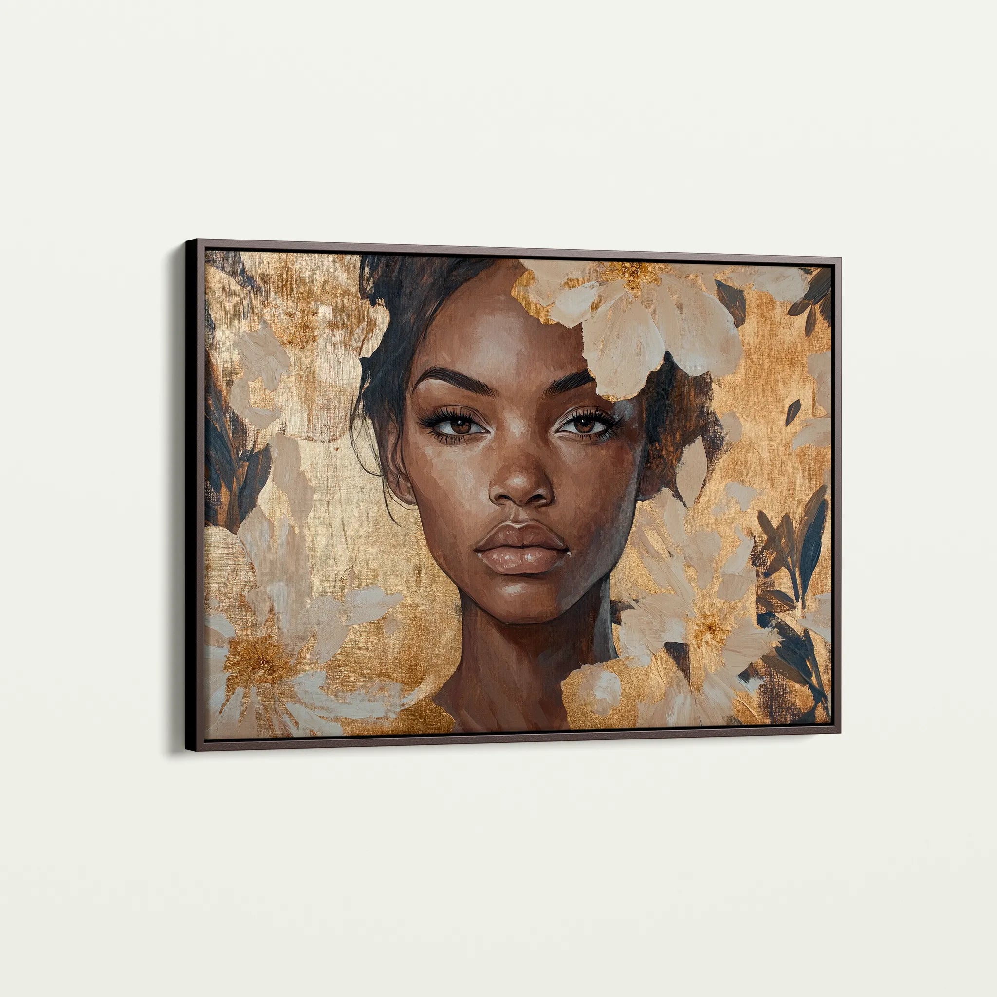 Portrait 155 Canvas Art 60 x 40 cm / Black
