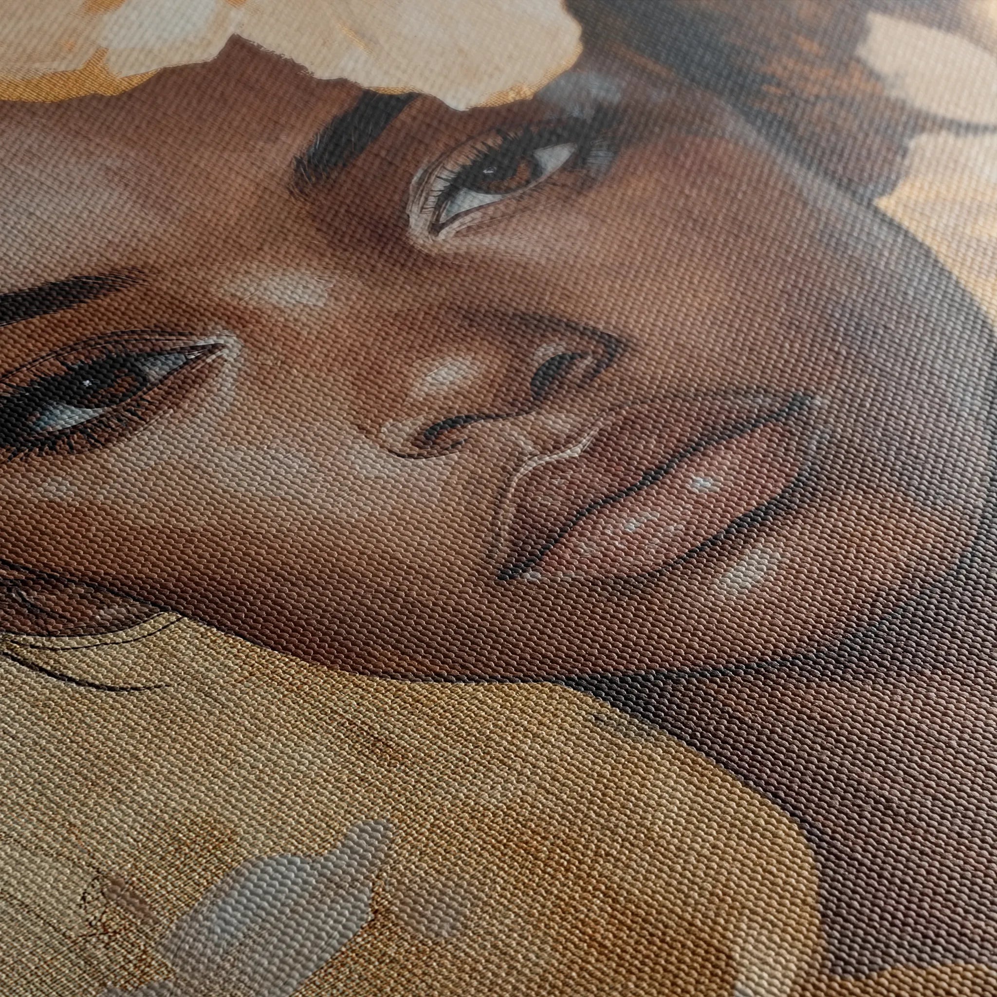 Portrait 155 Canvas Art 60 x 40 cm / Black