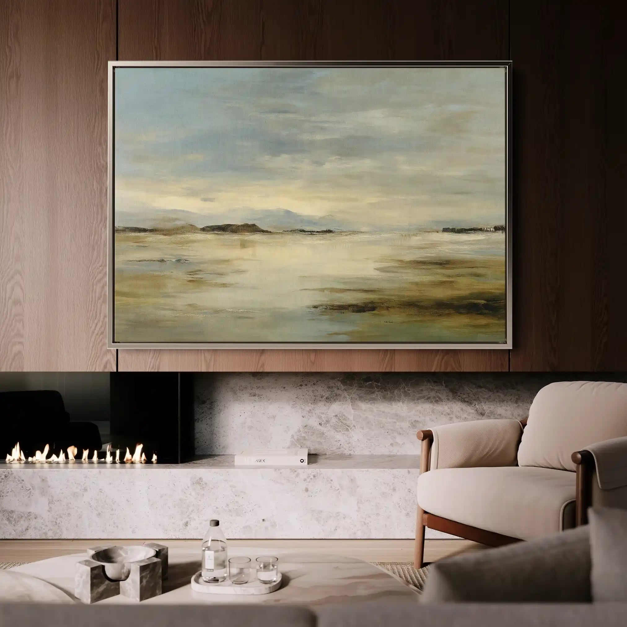 Abstract 1551 Canvas Art 60 x 40 cm / Black