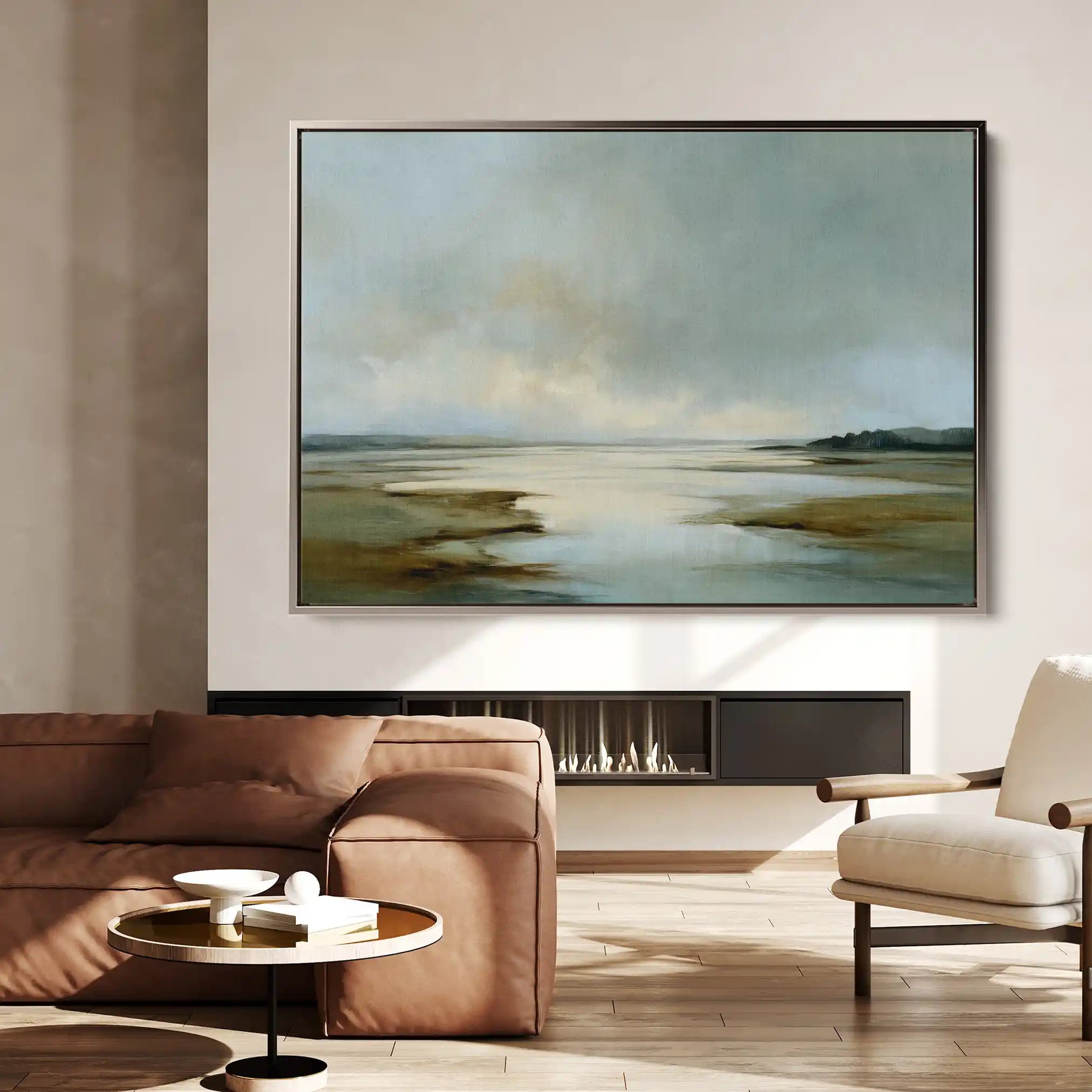 Abstract 1553 Canvas Art 60 x 40 cm / Black