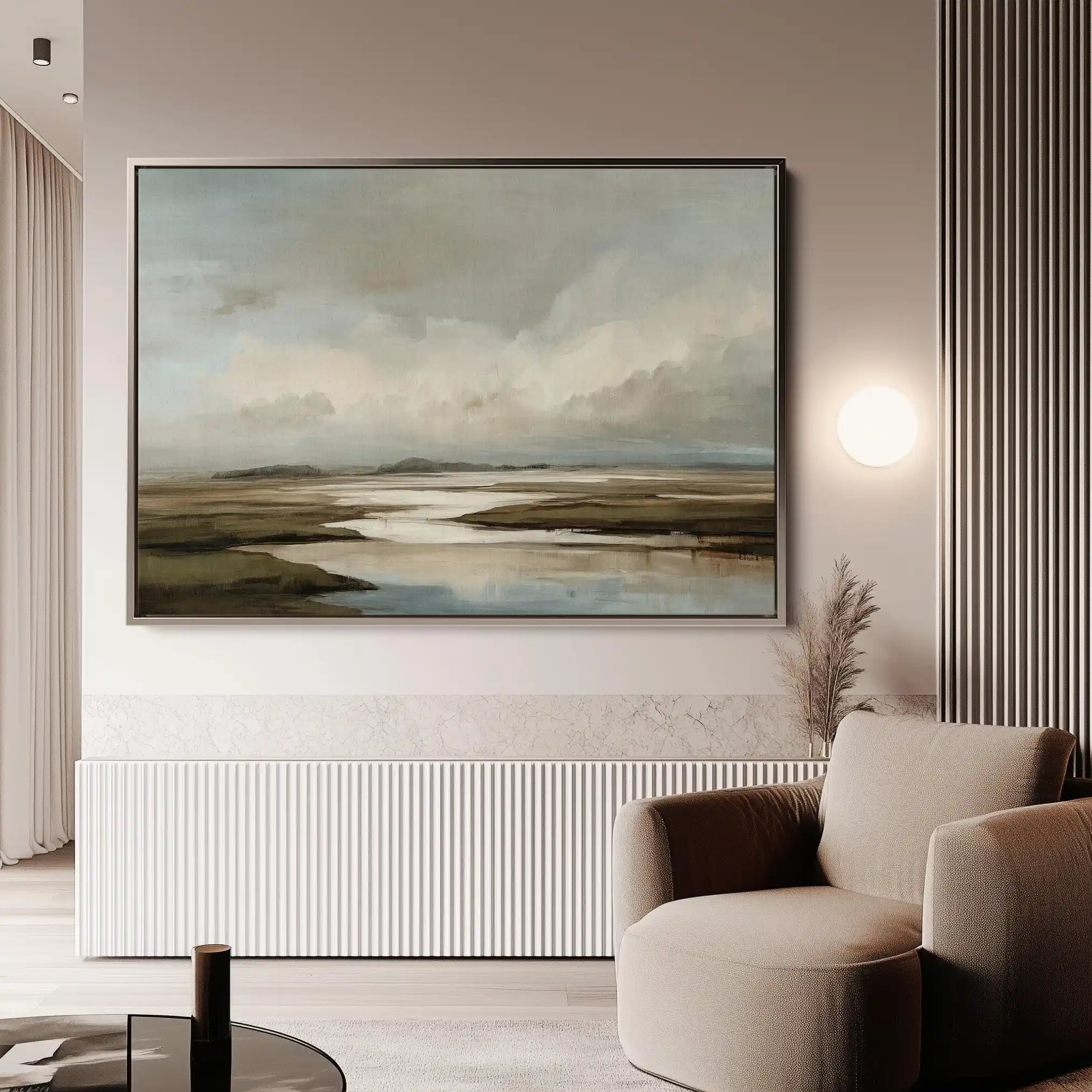 Abstract 1554 Canvas Art 60 x 40 cm / Black