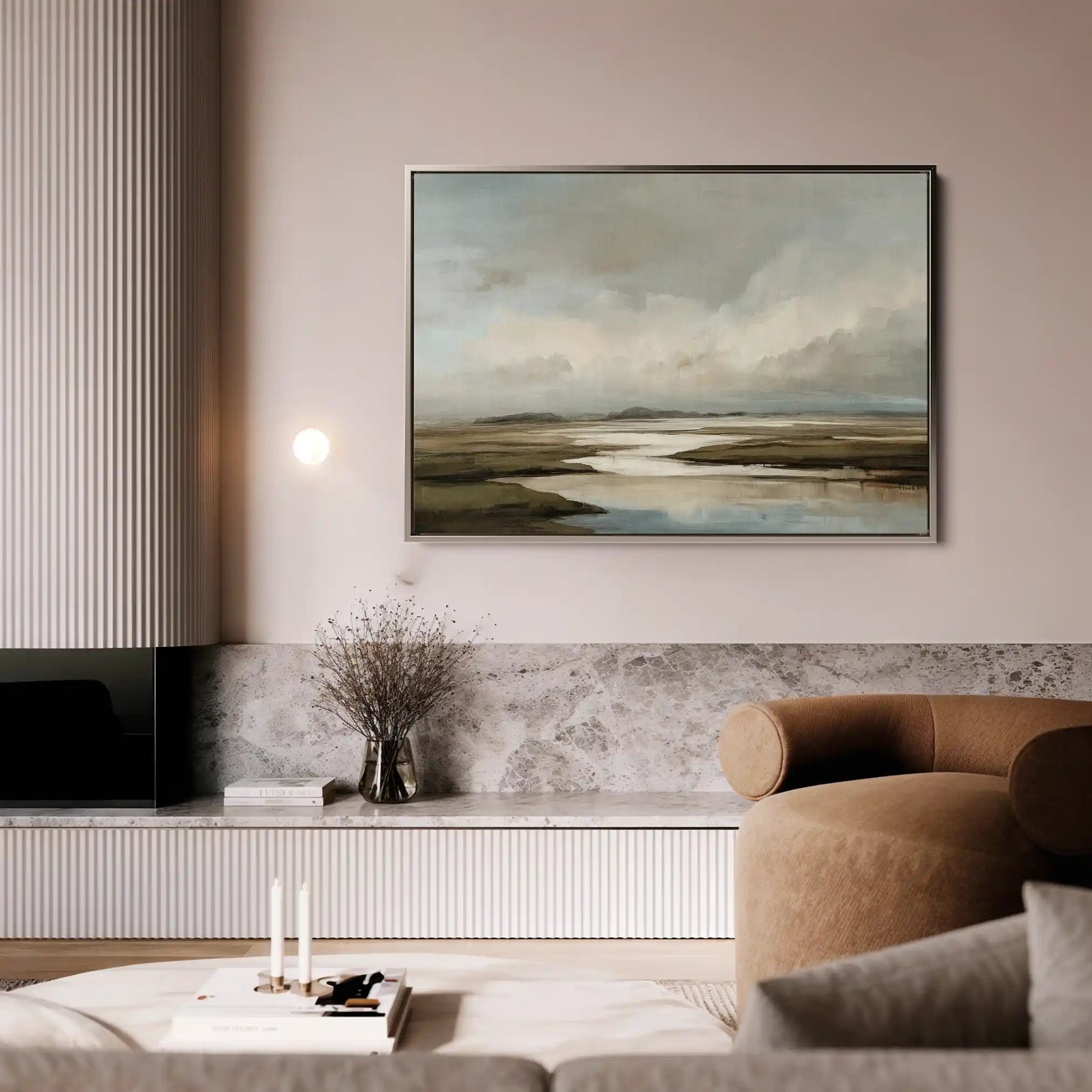 Abstract 1554 Canvas Art 60 x 40 cm / Black