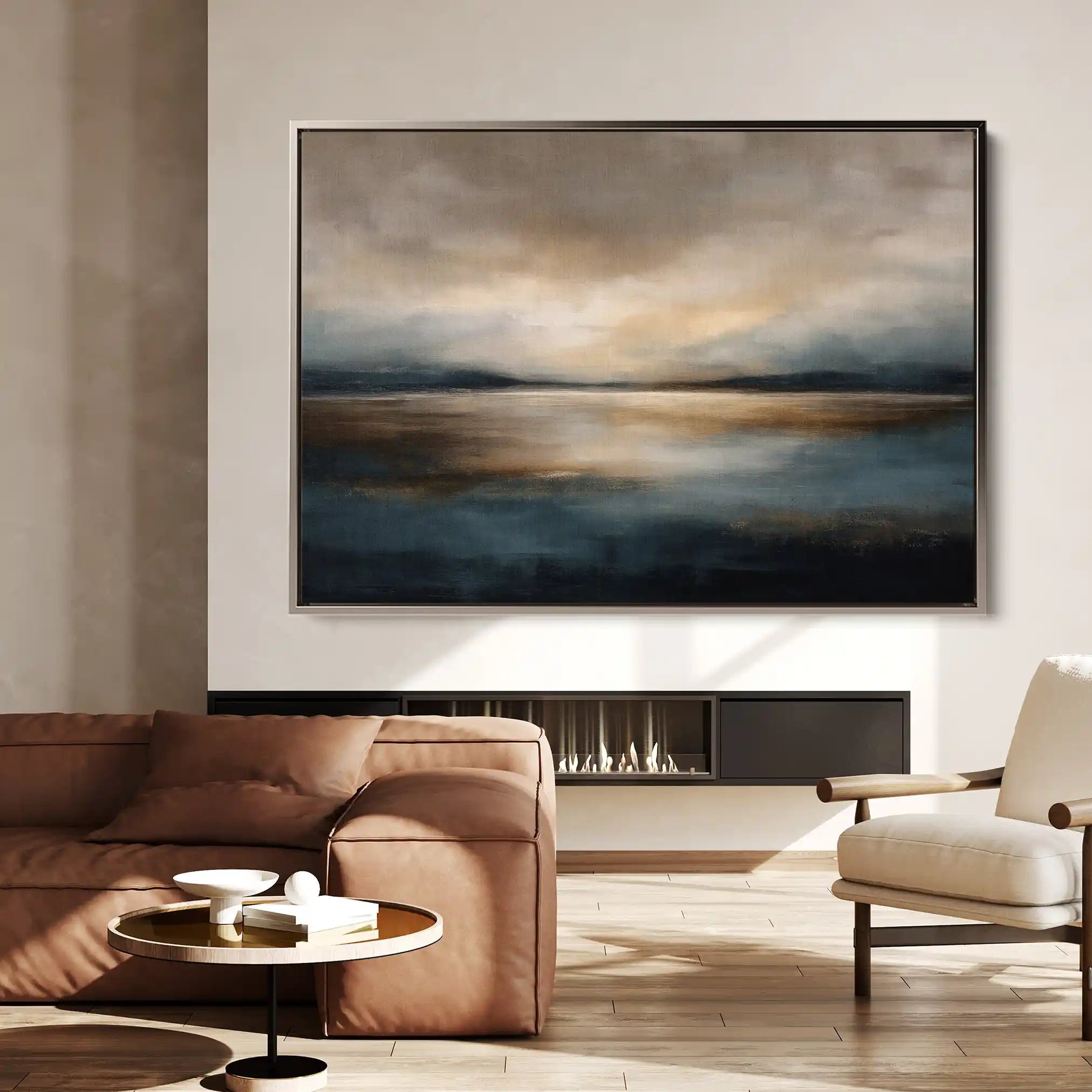 Abstract 1556 Canvas Art 60 x 40 cm / Black