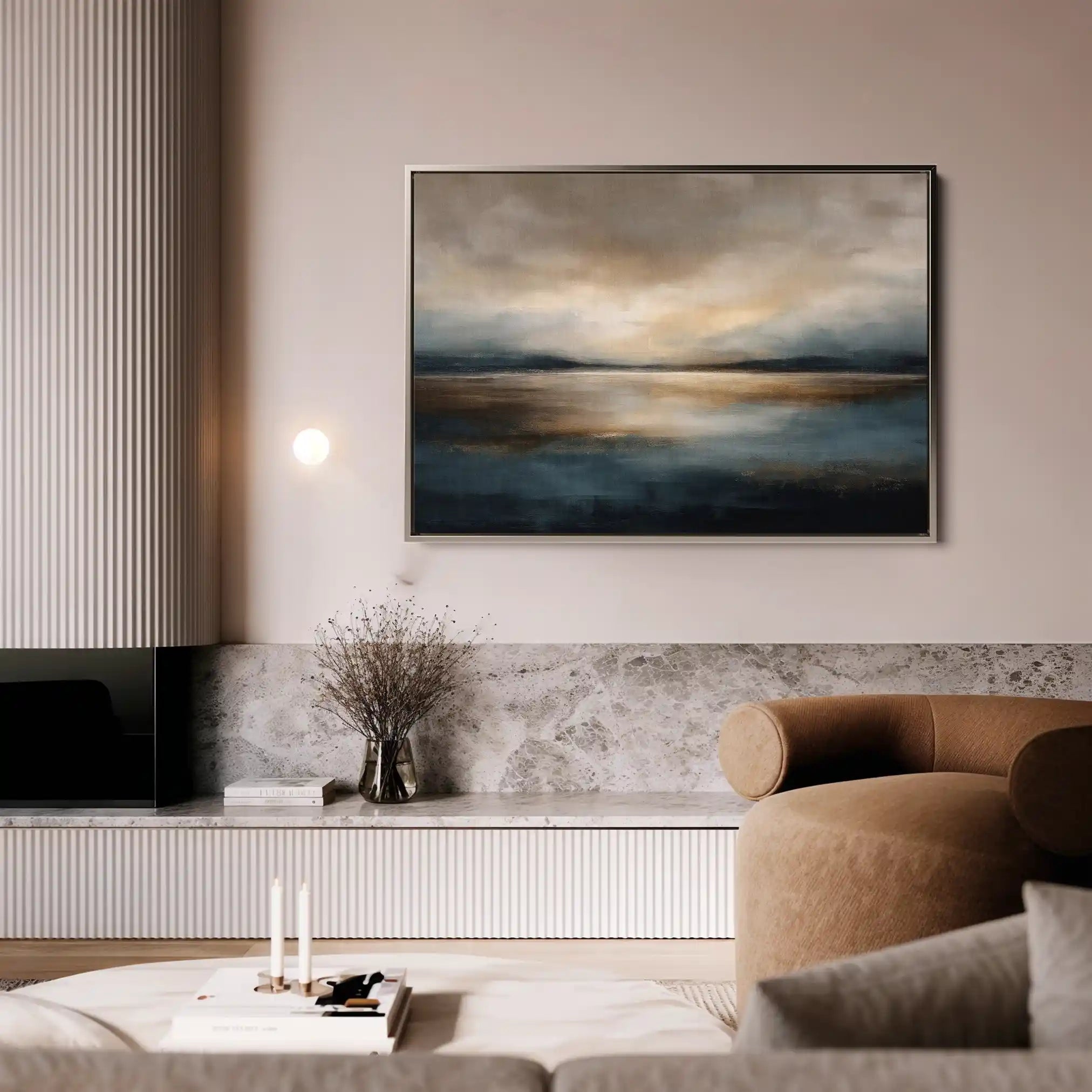 Abstract 1556 Canvas Art 60 x 40 cm / Black