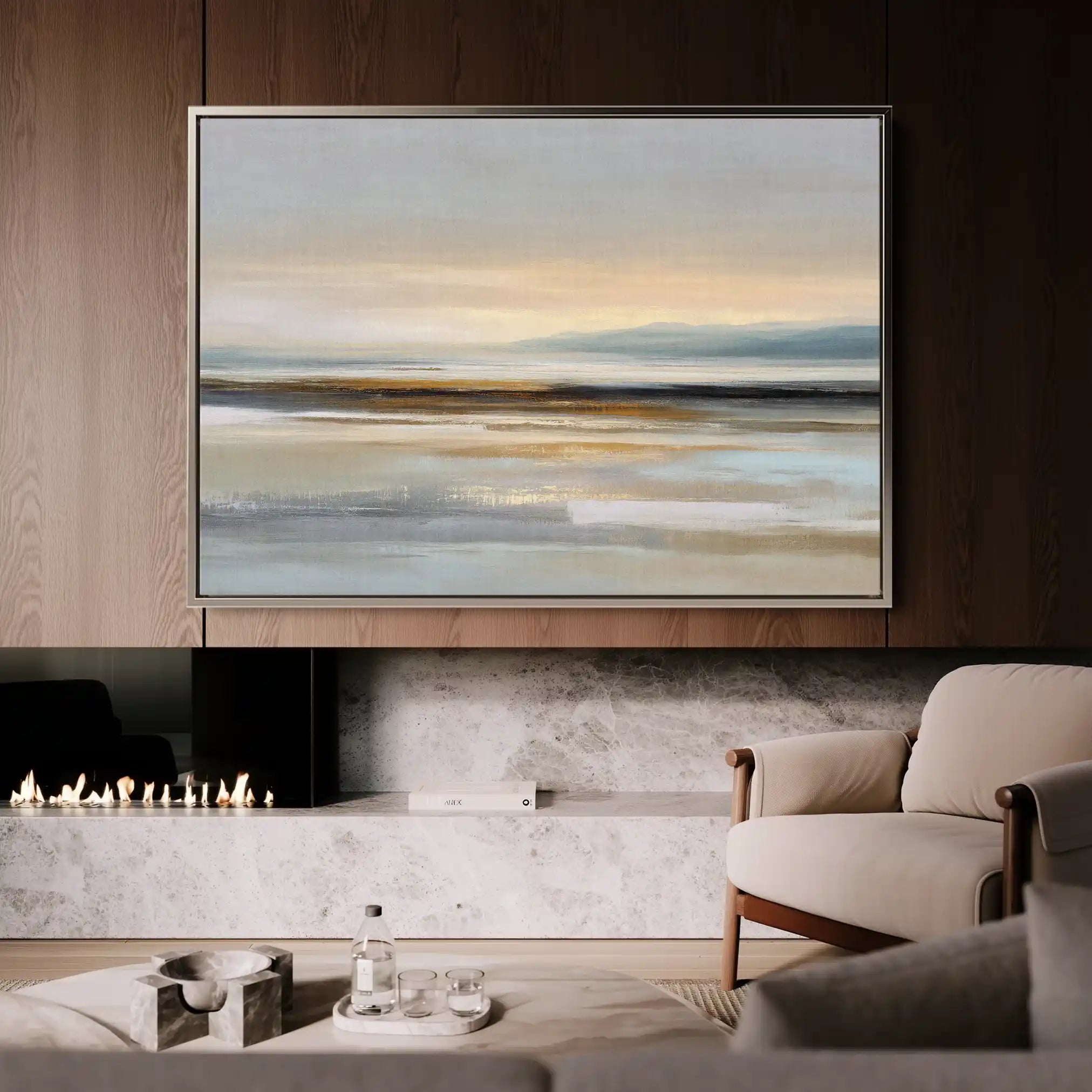Abstract 1564 Canvas Art 60 x 40 cm / Black