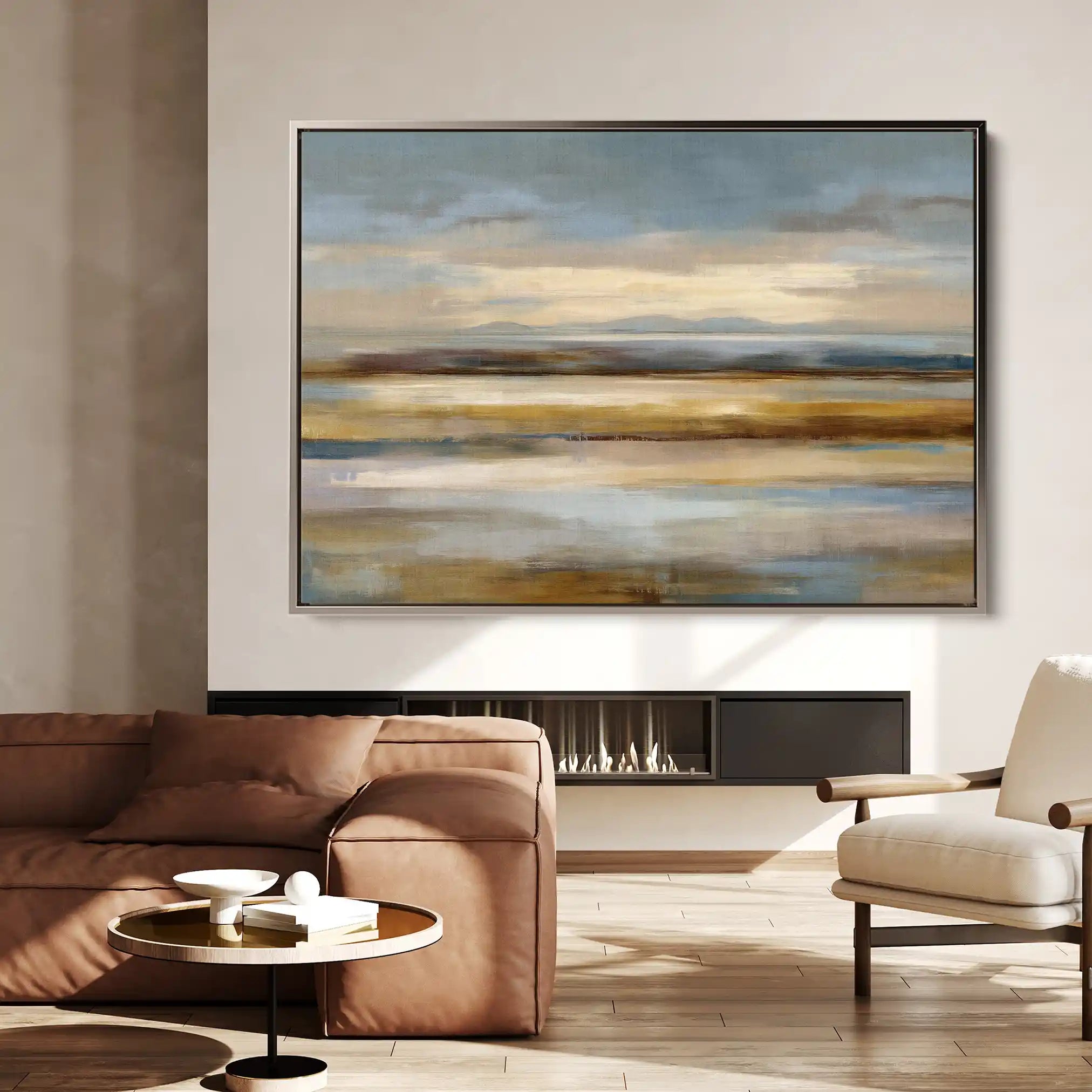 Abstract 1565 Canvas Art 60 x 40 cm / Black