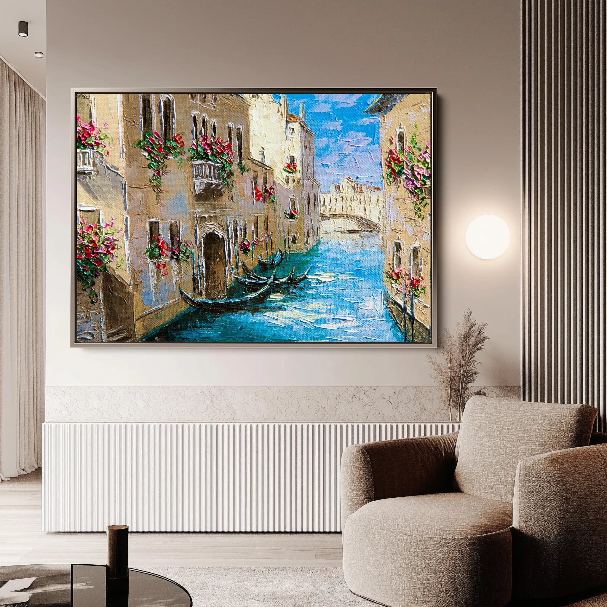 Landscape 157 Canvas Art 60 x 40 cm / Black