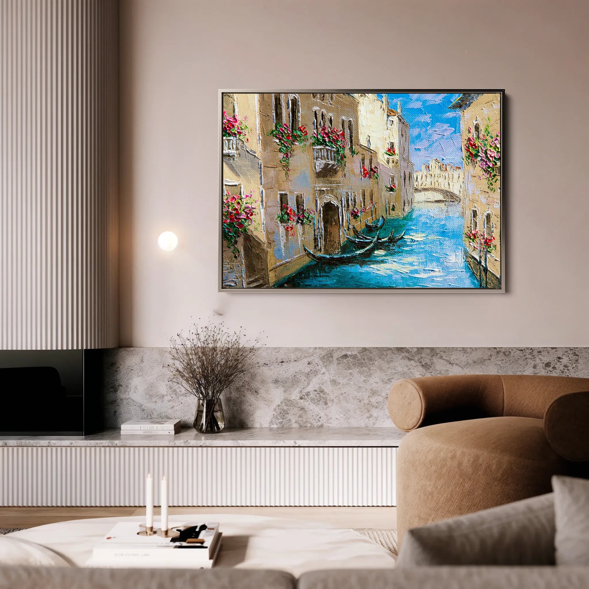 Landscape 157 Canvas Art 60 x 40 cm / Black