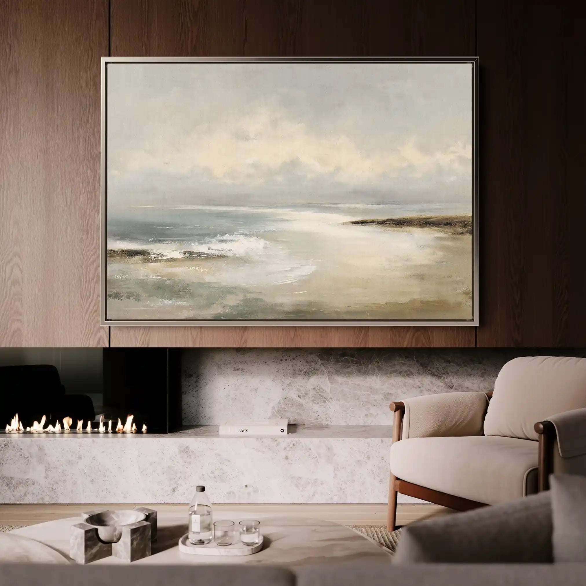 Abstract 1573 Canvas Art 60 x 40 cm / Black