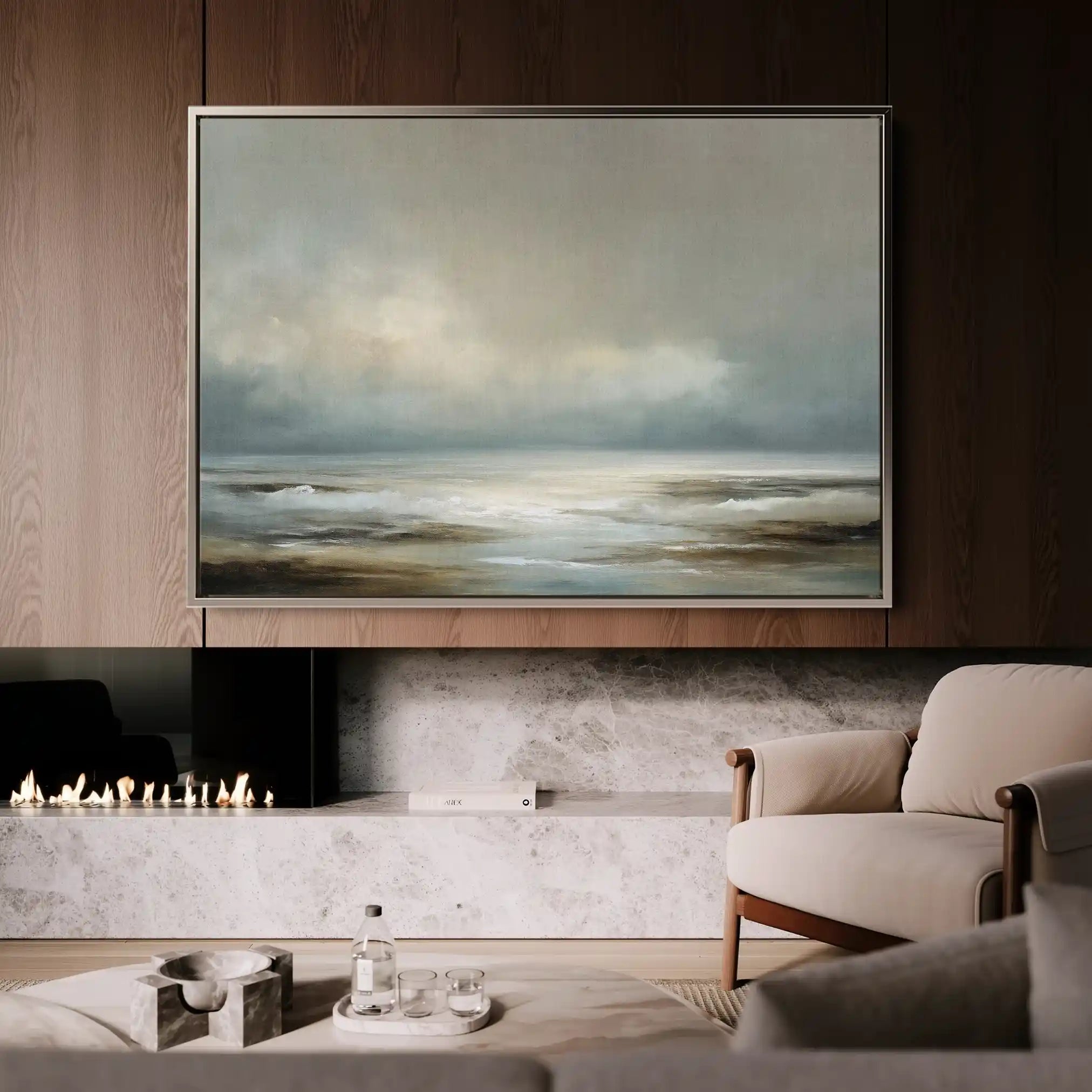Abstract 1574 Canvas Art 60 x 40 cm / Black