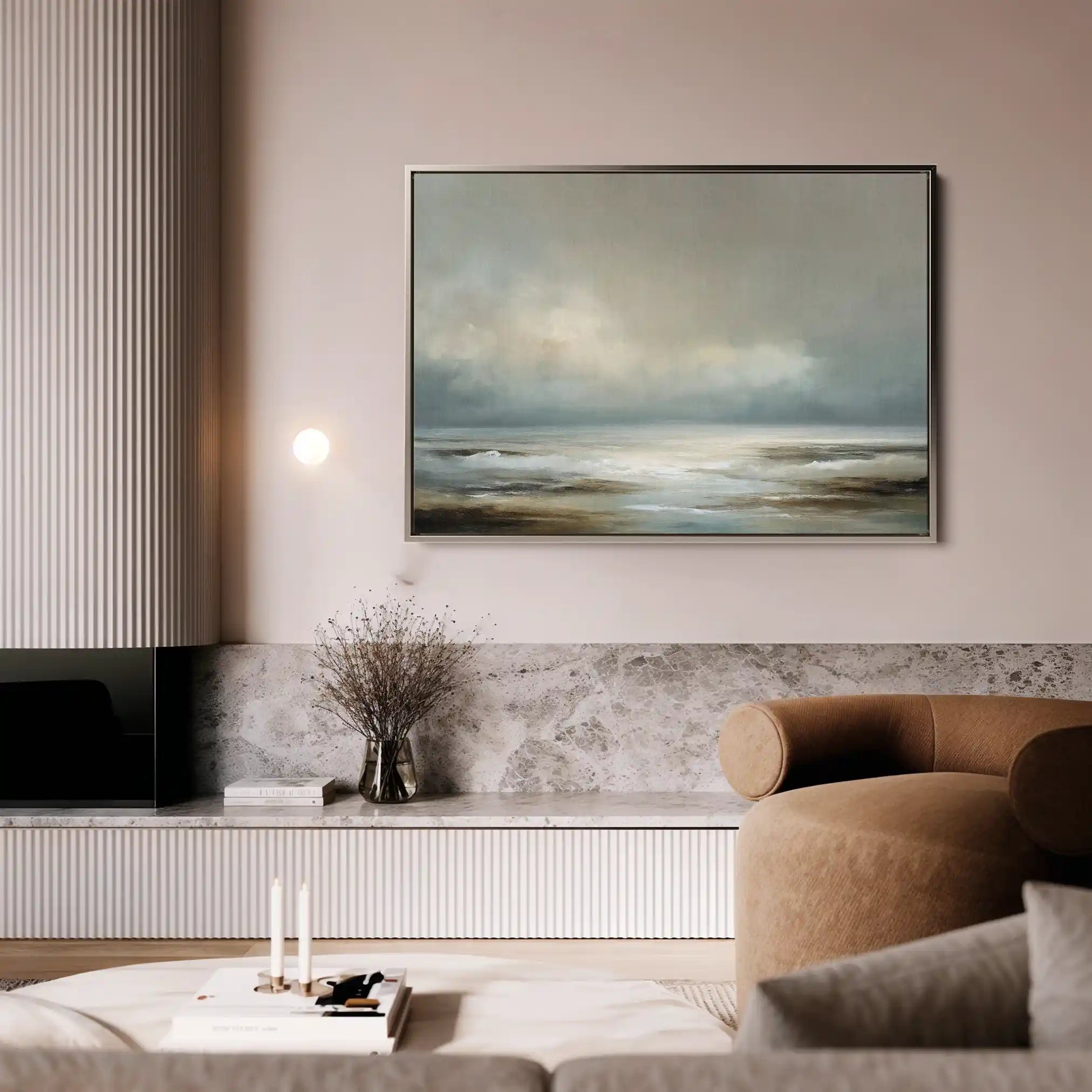 Abstract 1574 Canvas Art 60 x 40 cm / Black