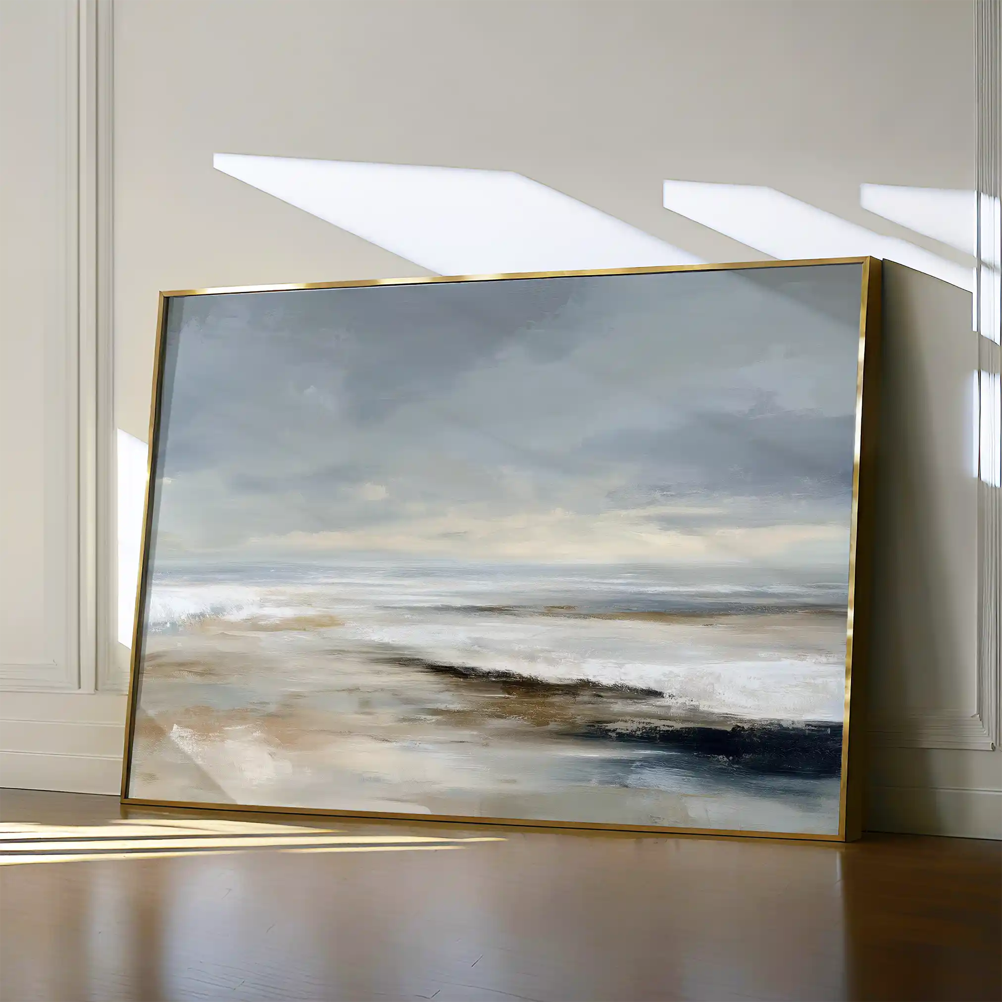Abstract 1575 Canvas Art 60 x 40 cm / Black