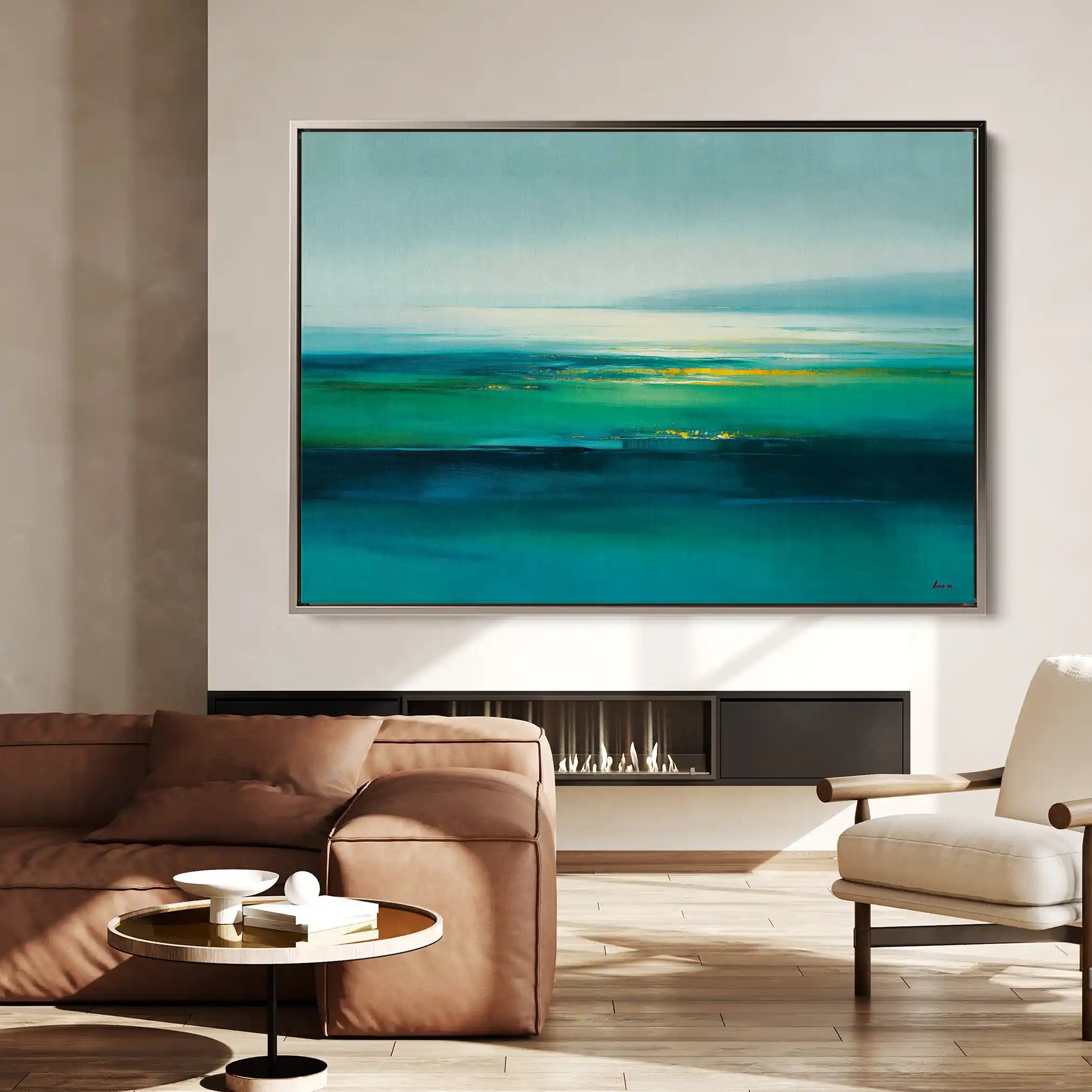 Abstract 1577 Canvas Art 60 x 40 cm / Black