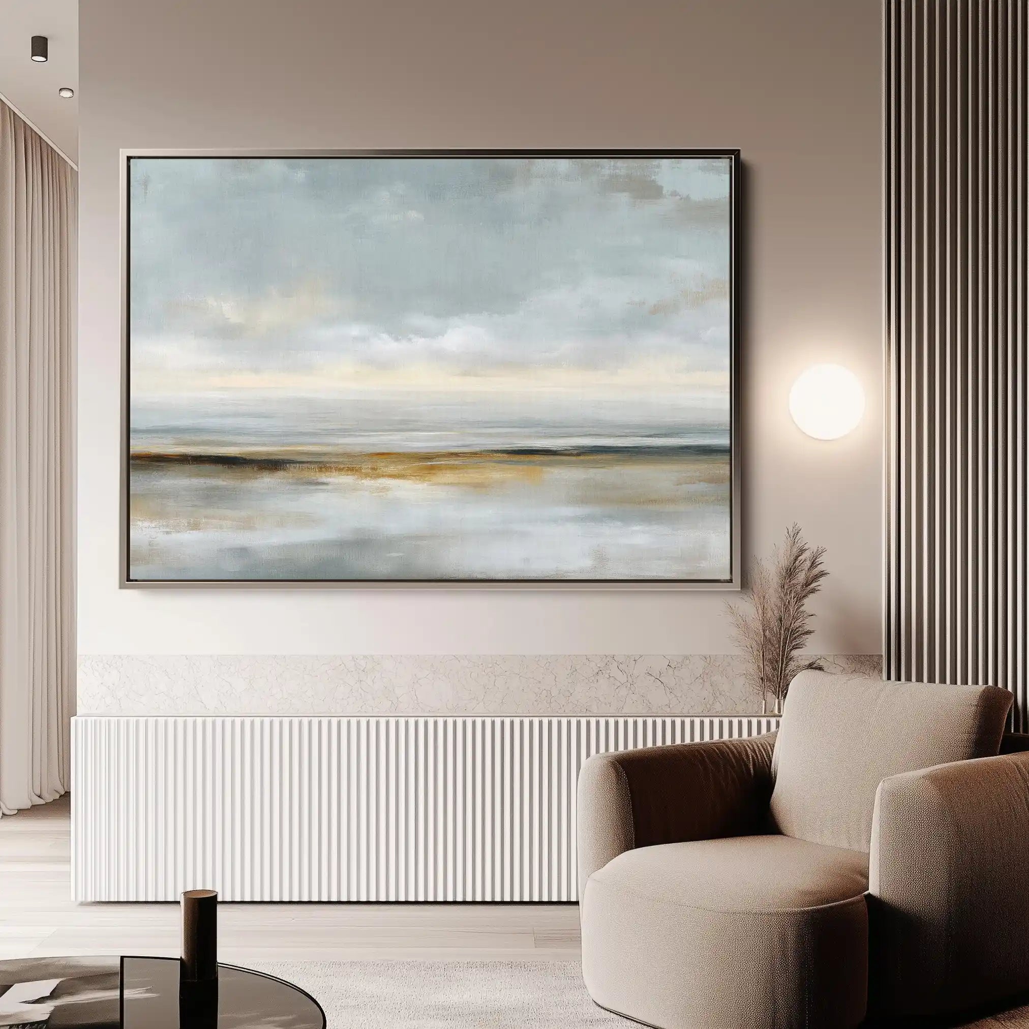 Abstract 1578 Canvas Art 60 x 40 cm / Black