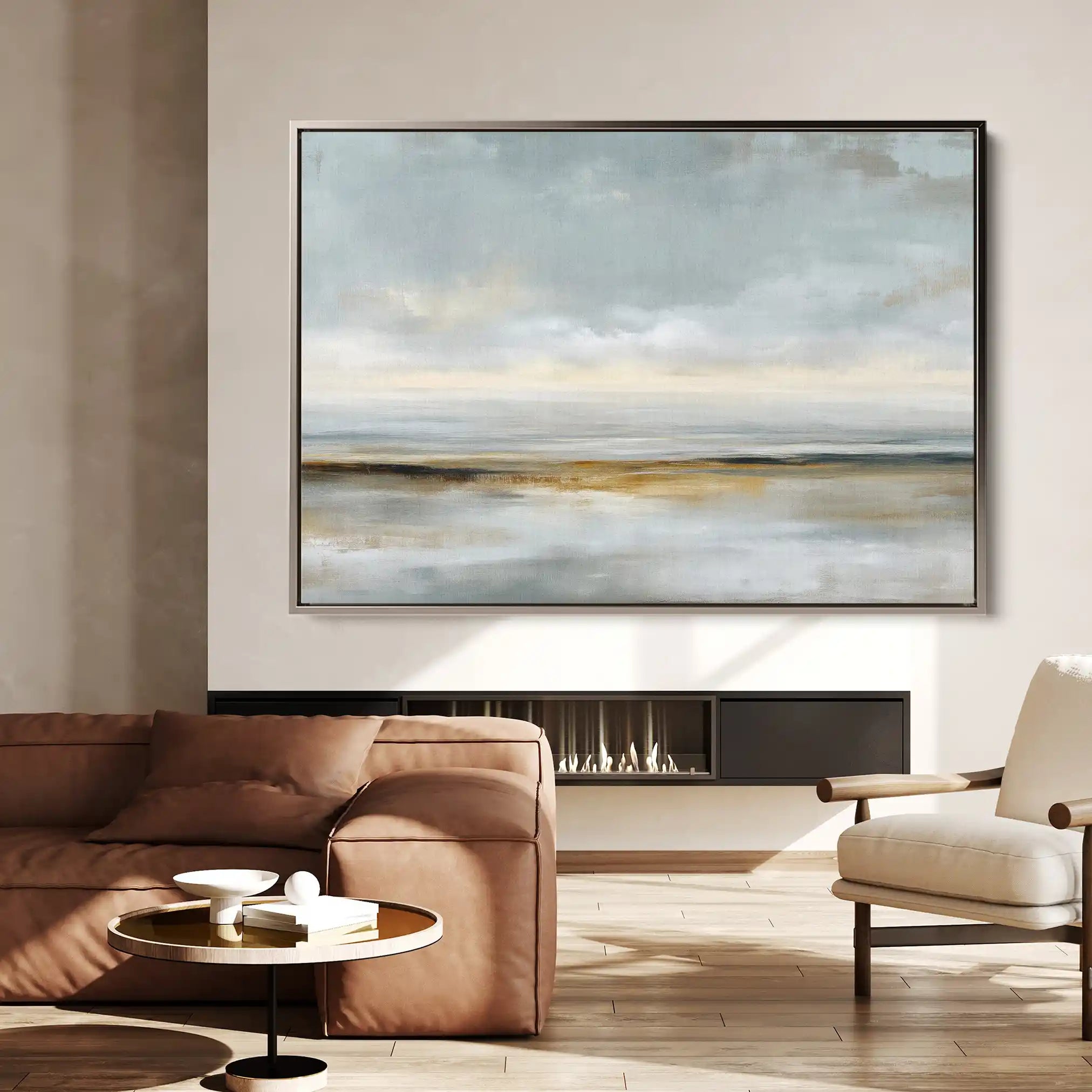 Abstract 1578 Canvas Art 60 x 40 cm / Black
