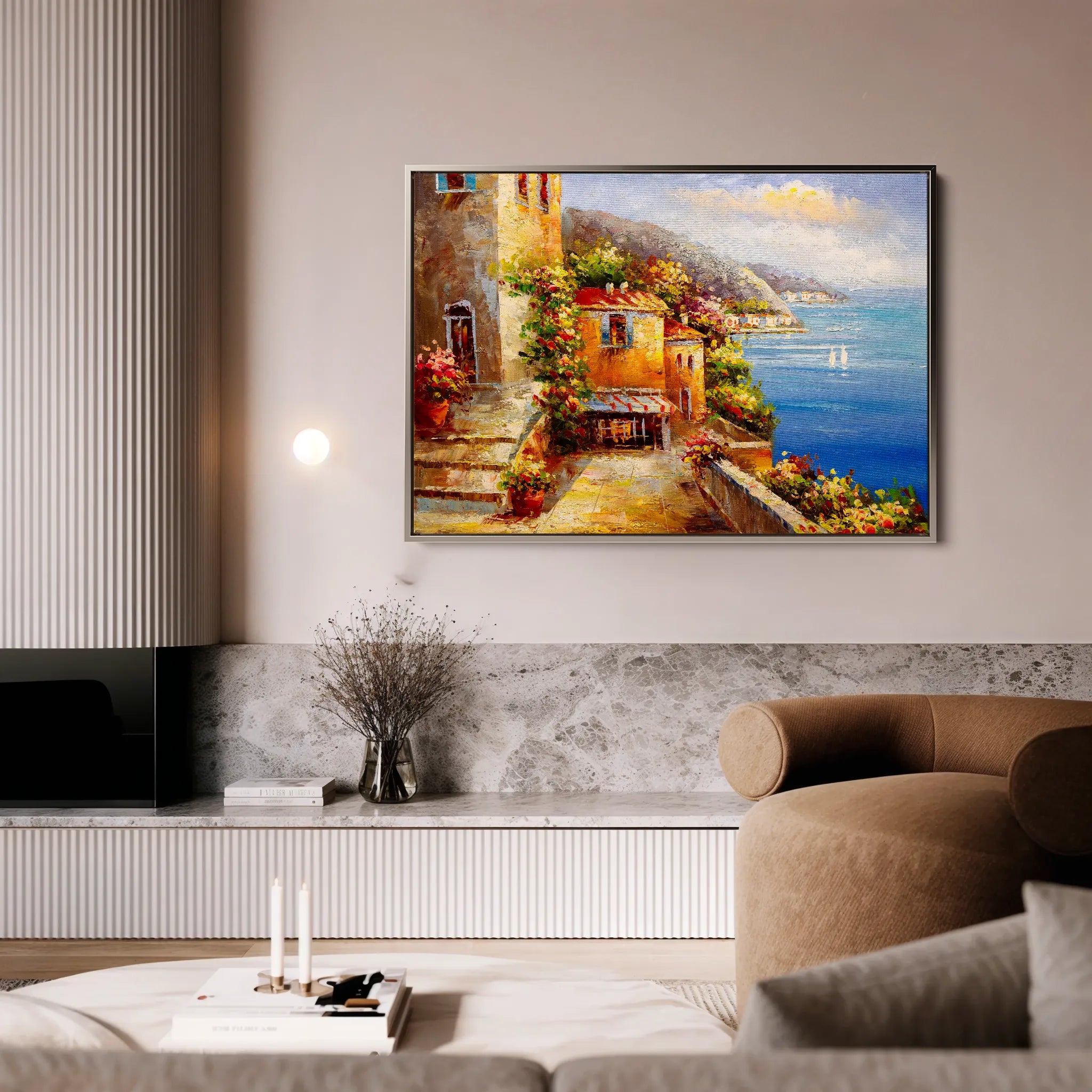 Landscape 158 Canvas Art 60 x 40 cm / Black