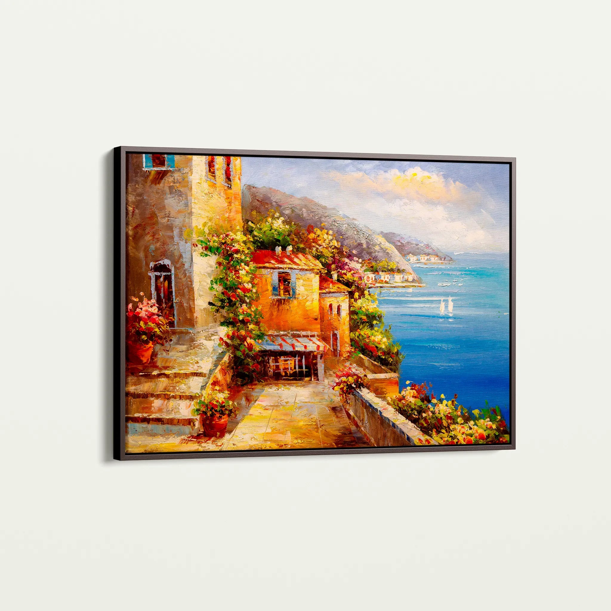 Landscape 158 Canvas Art 60 x 40 cm / Black